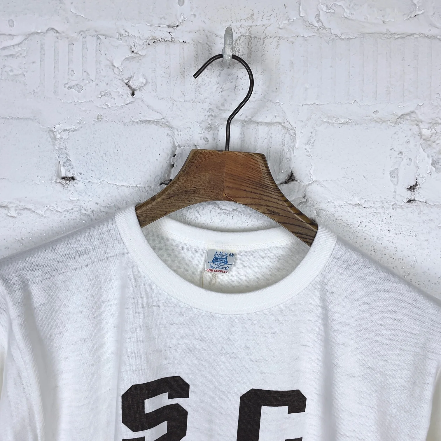 john gluckow by warehouse | jg-cs06 sc gym t-shirt off-white - Image 4