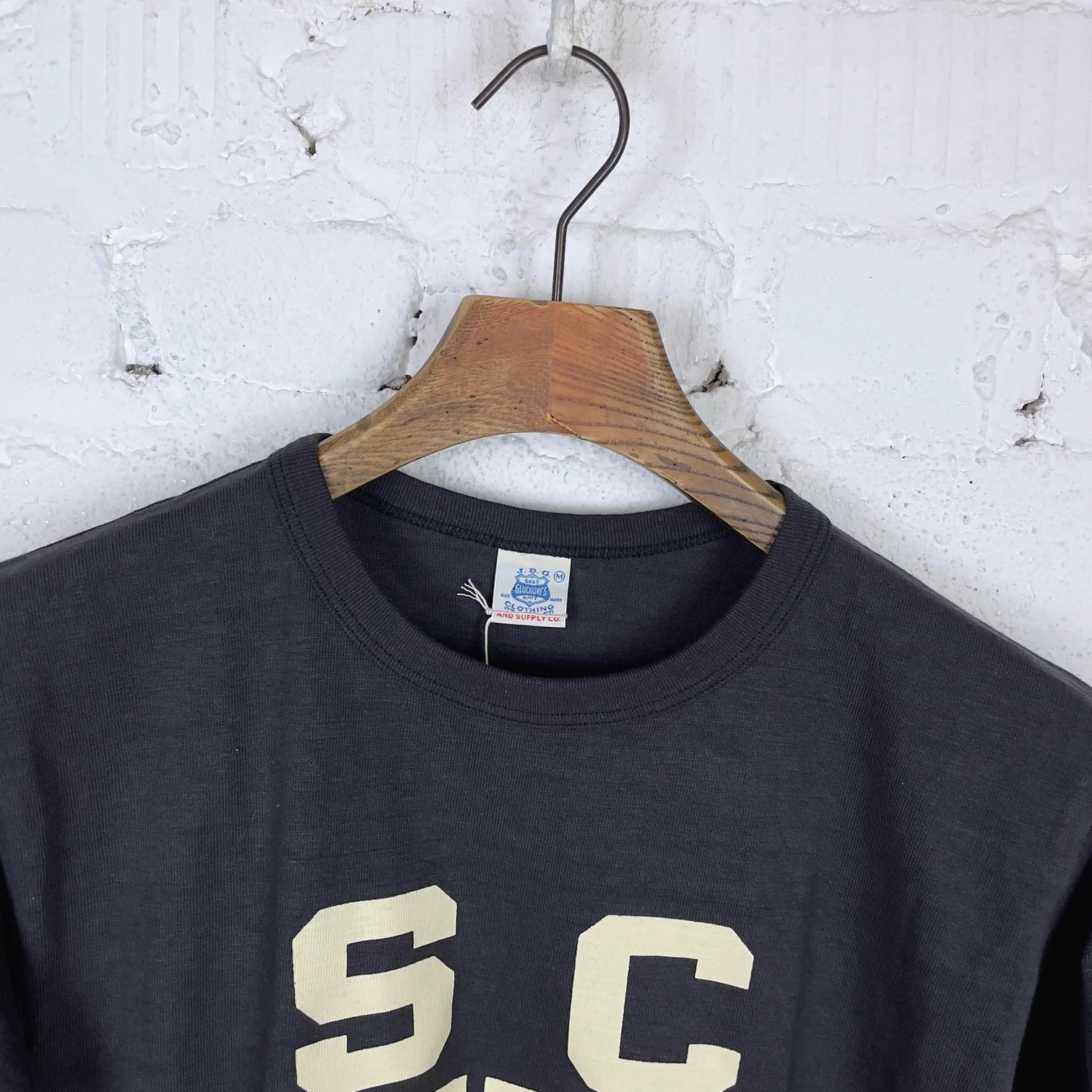 john gluckow by warehouse | jg-cs06 sc gym t-shirt sumikuro (black) - Image 4