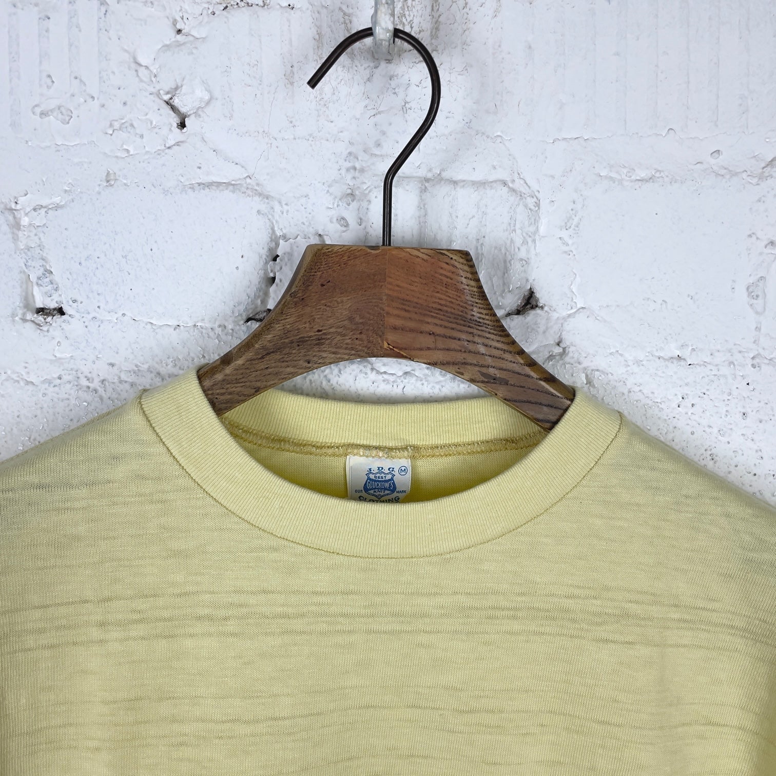 john gluckow by warehouse | jg-cs07 standard pocket t-shirt yellow - Image 4