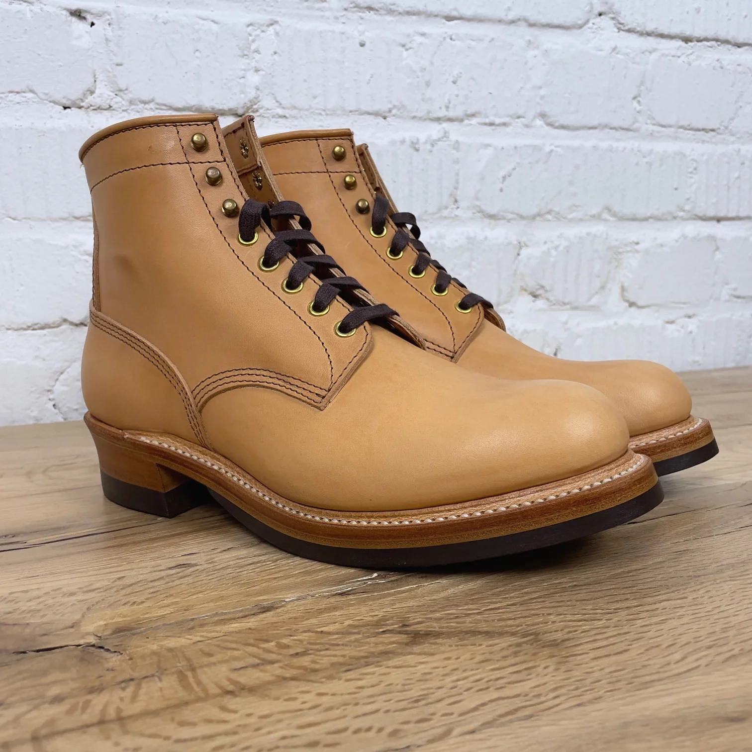 john lofgren | lk-043 steel gang sw boots - badalassi carlo - vegetable tanned leather bone - Image 2