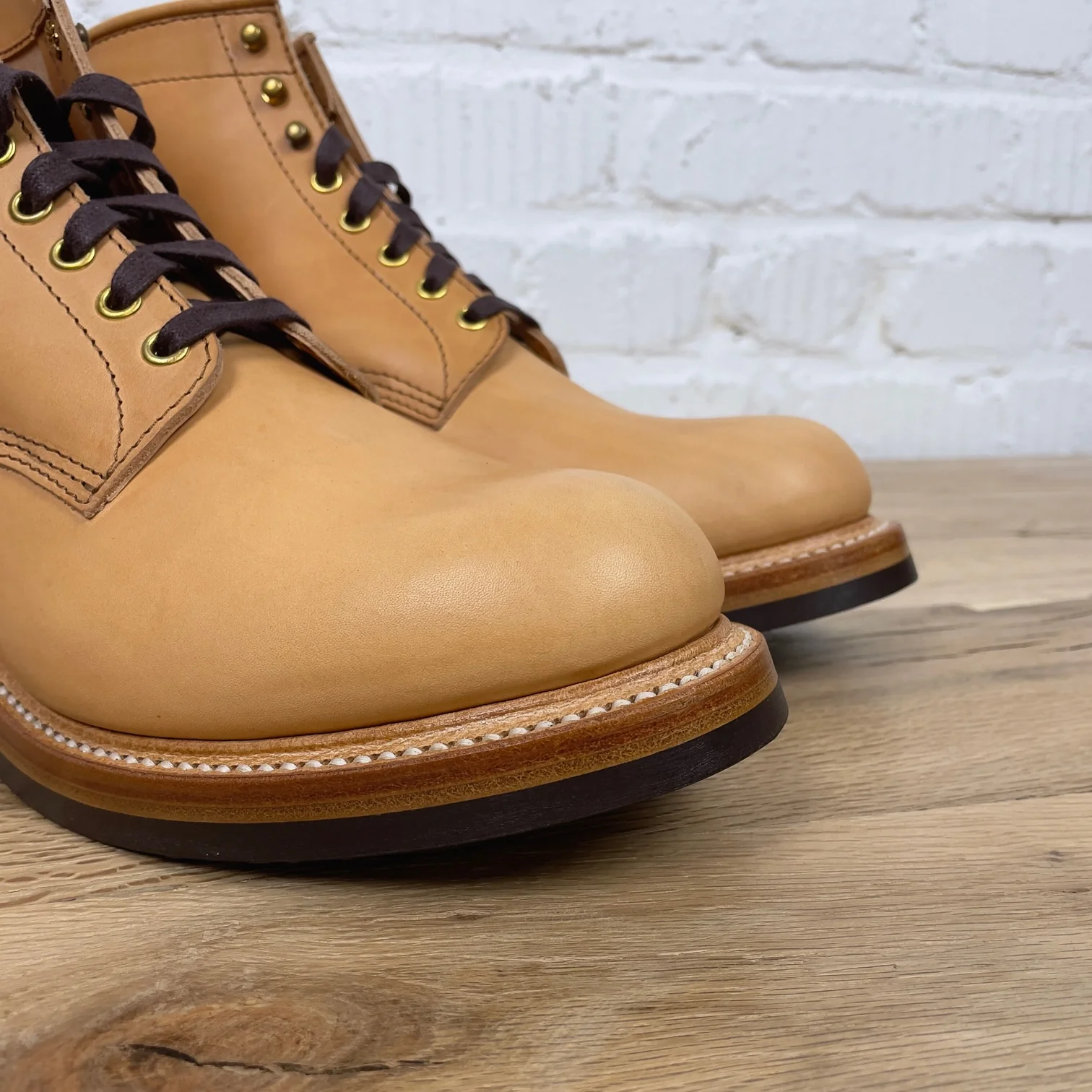 john lofgren | lk-043 steel gang sw boots - badalassi carlo - vegetable tanned leather bone - Image 4