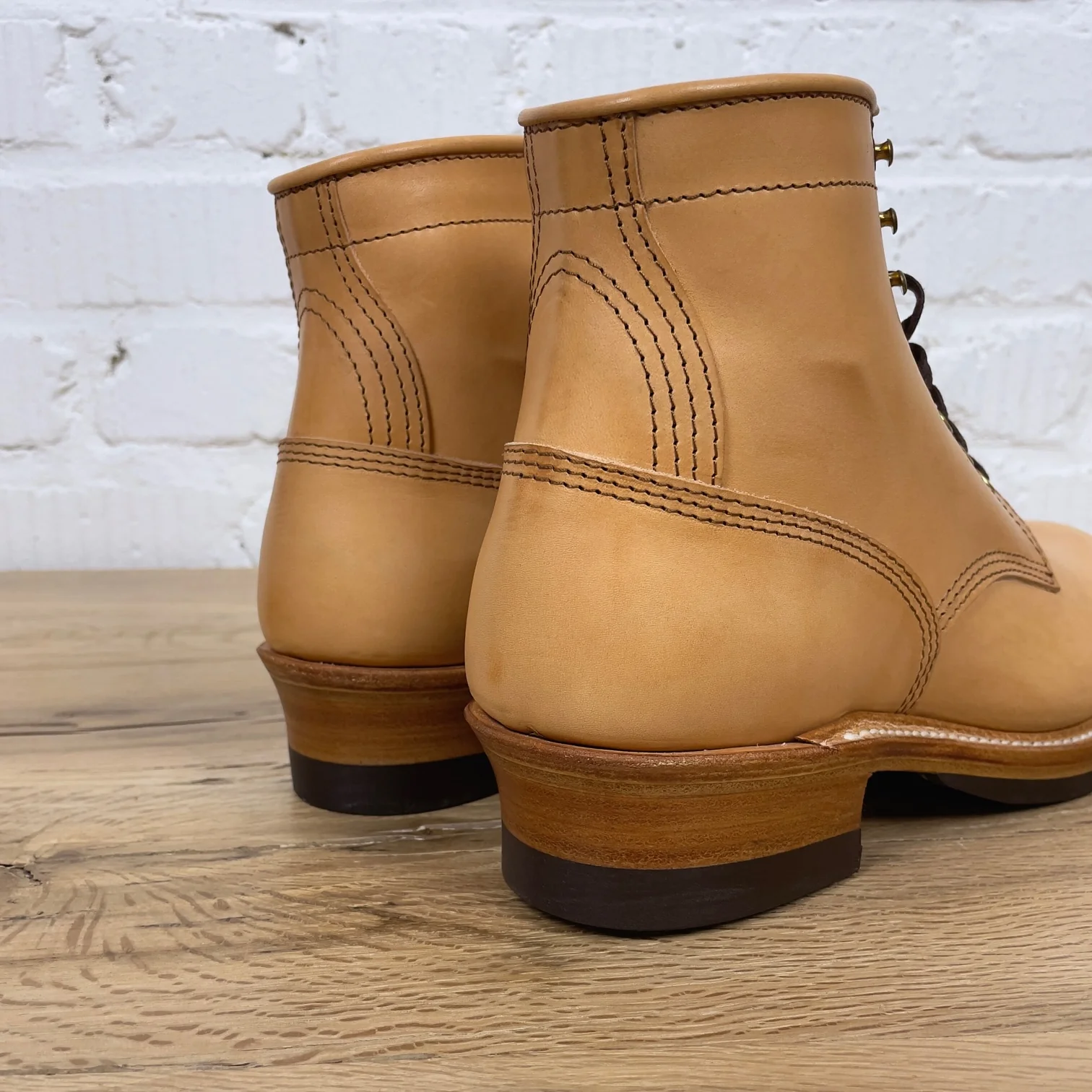john lofgren | lk-043 steel gang sw boots - badalassi carlo - vegetable tanned leather bone - Image 5