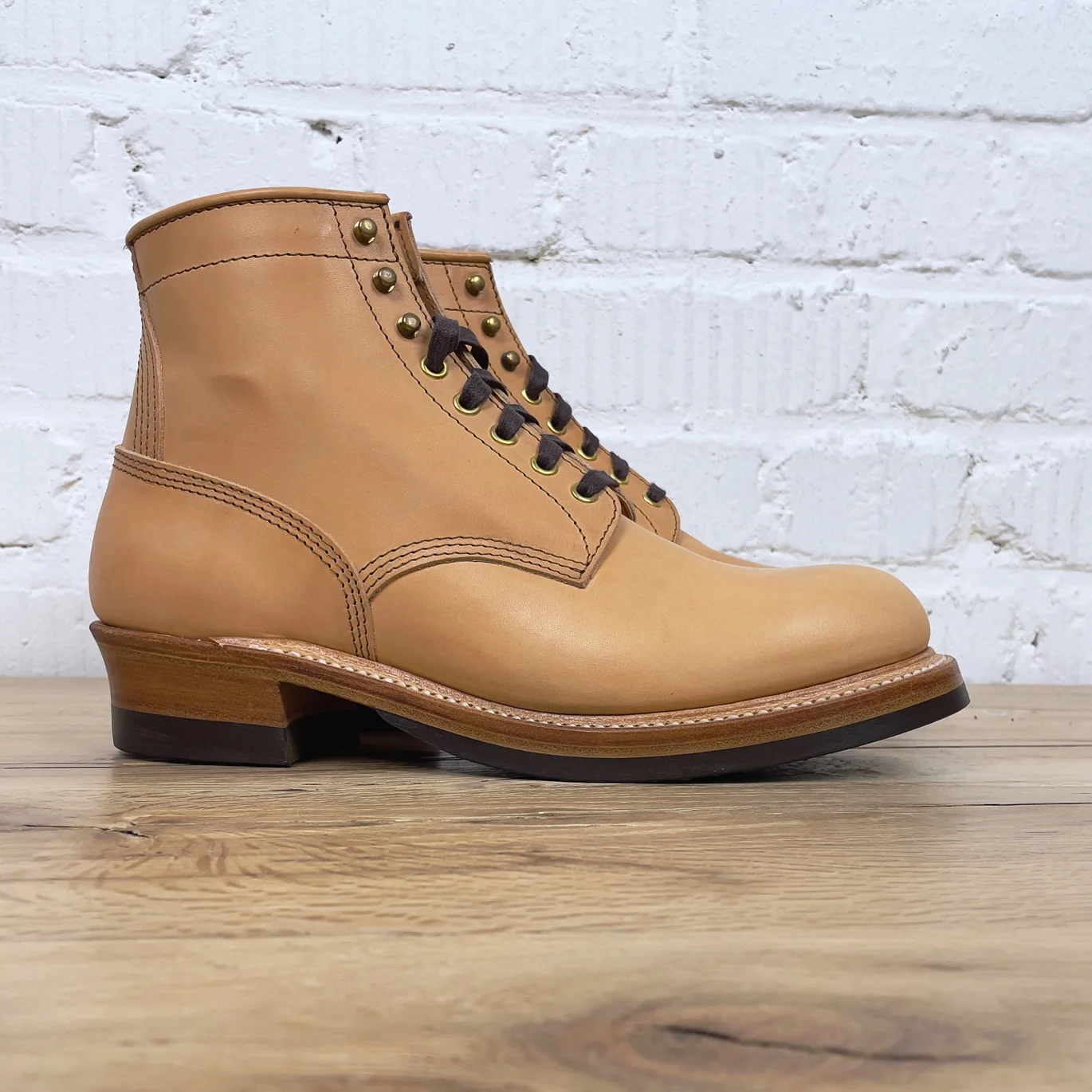 john lofgren | lk-043 steel gang sw boots - badalassi carlo - vegetable tanned leather bone - Image 8