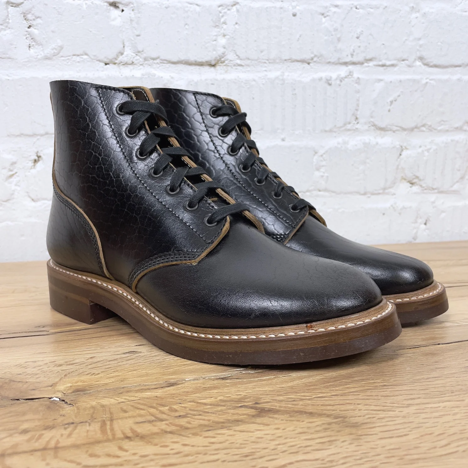 john lofgren | m-43 service shoes - shinki hikaku black - tea-core horsebutt - limited edition - Image 2