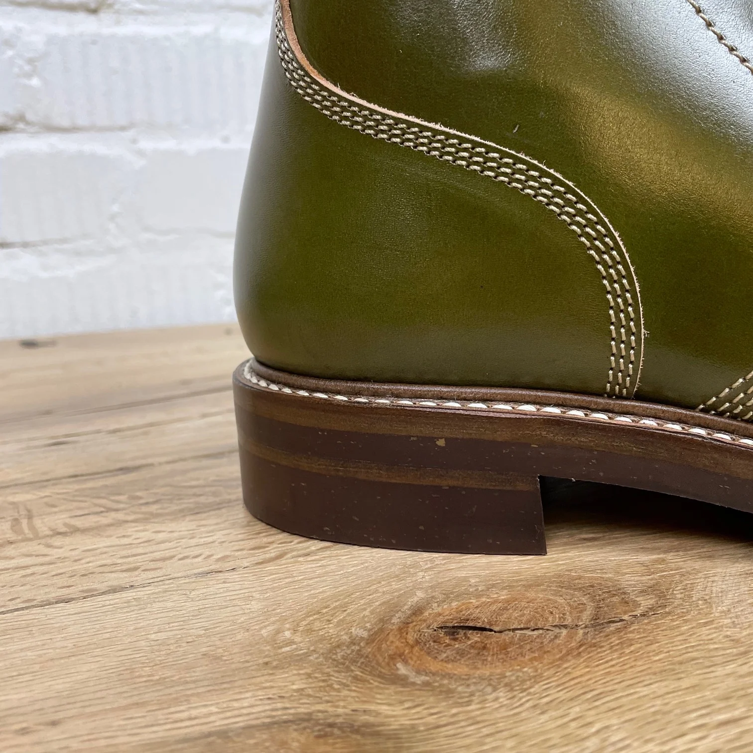 john lofgren | m-43 service shoes shinki hikaku olive - limited edition - Image 5