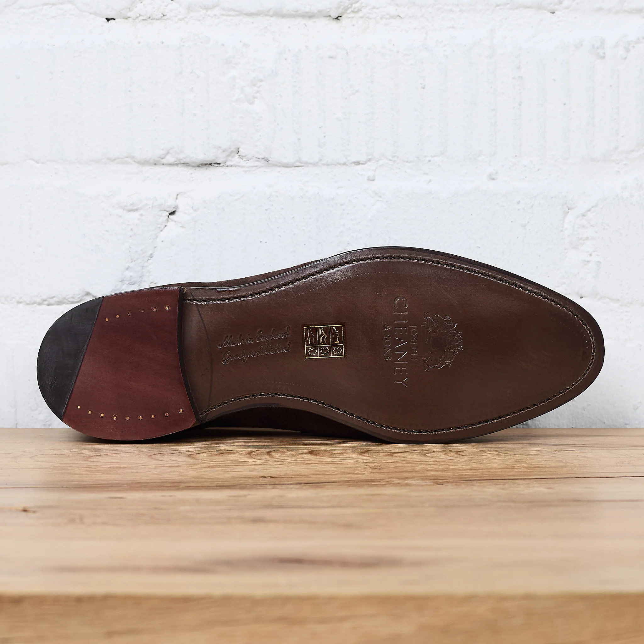 joseph cheaney & sons | hadley penny loafer in brown suede - Image 4