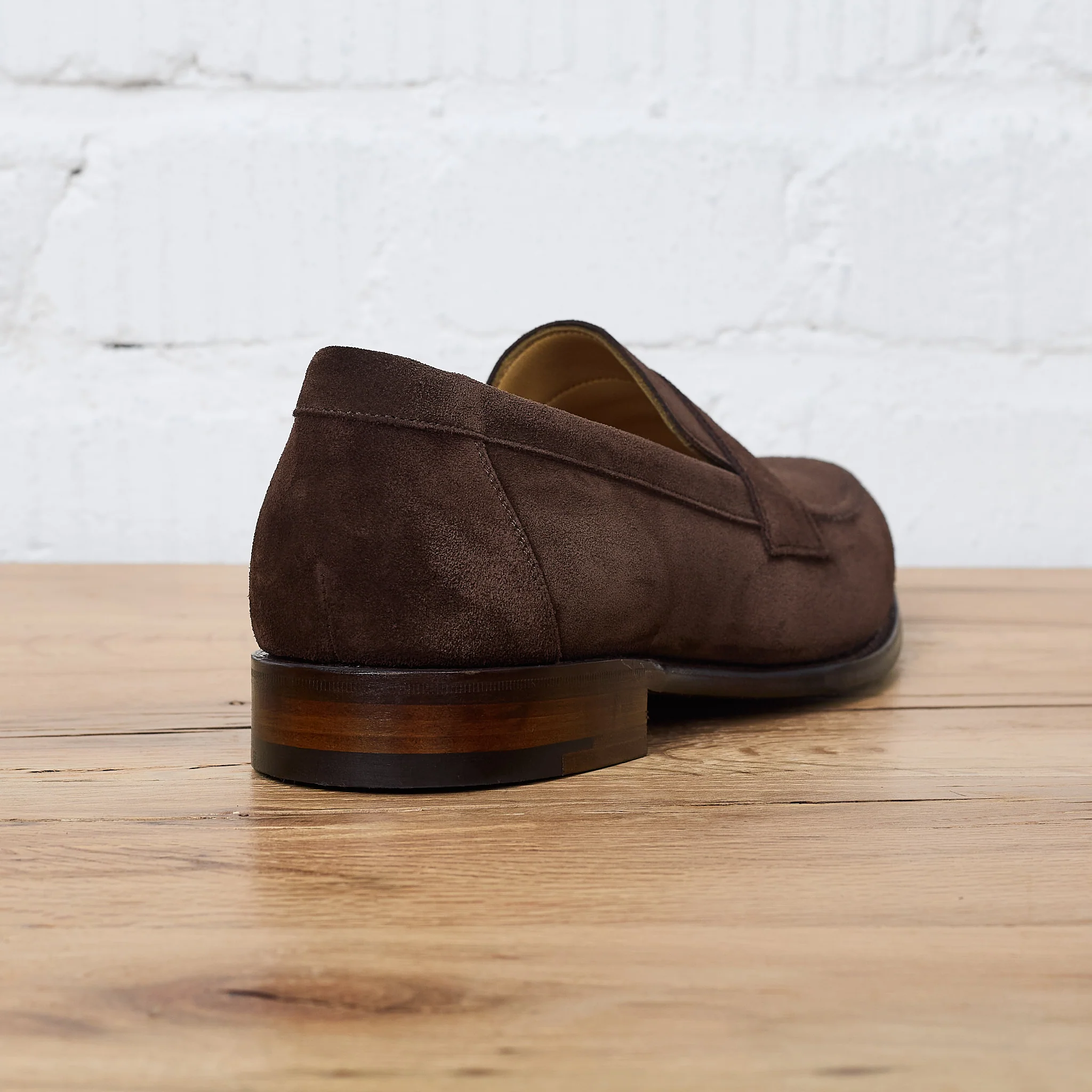 joseph cheaney & sons | hadley penny loafer in brown suede - Image 5