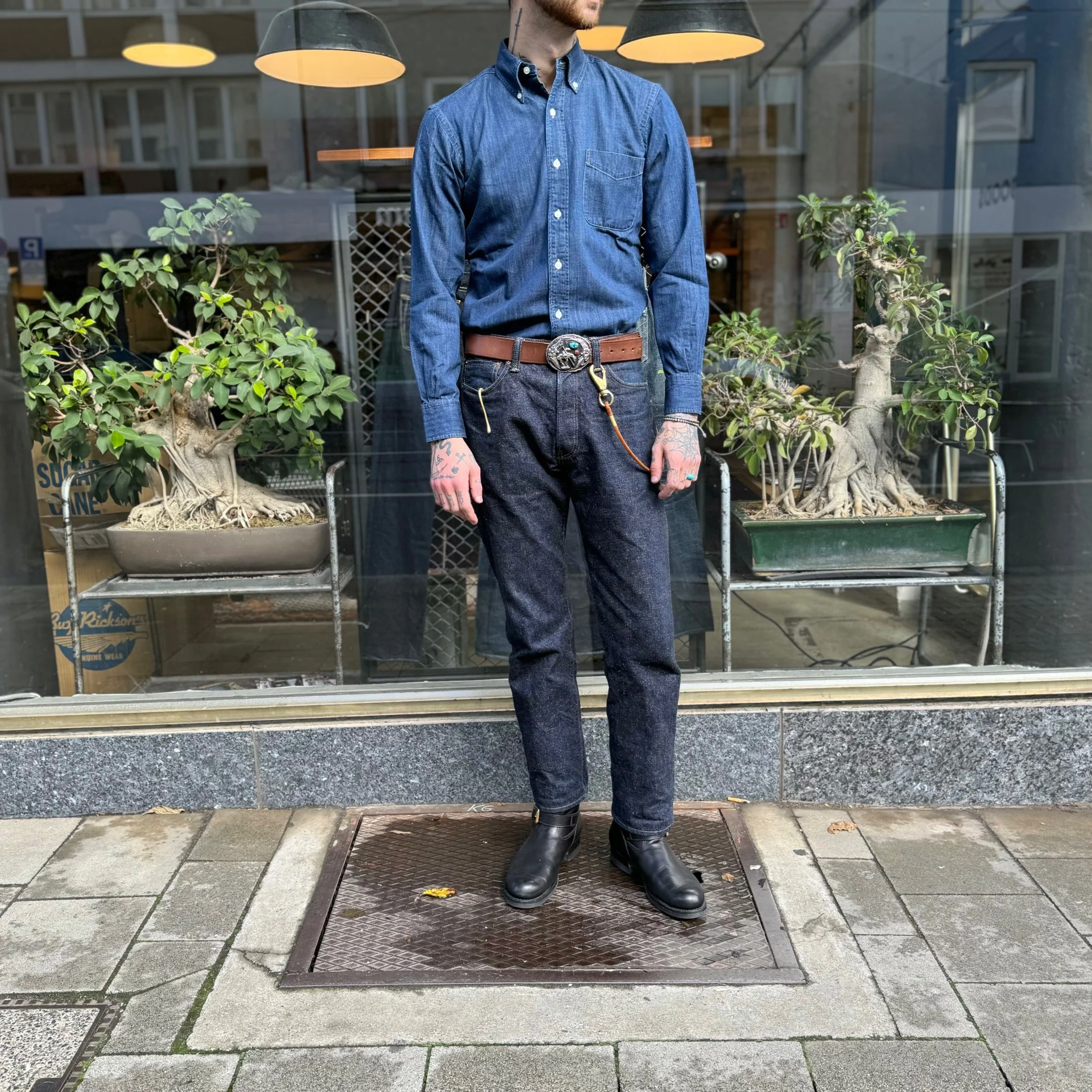 kamakura shirts | vintage ivy japanese denim 7oz - rinsed - Image 2