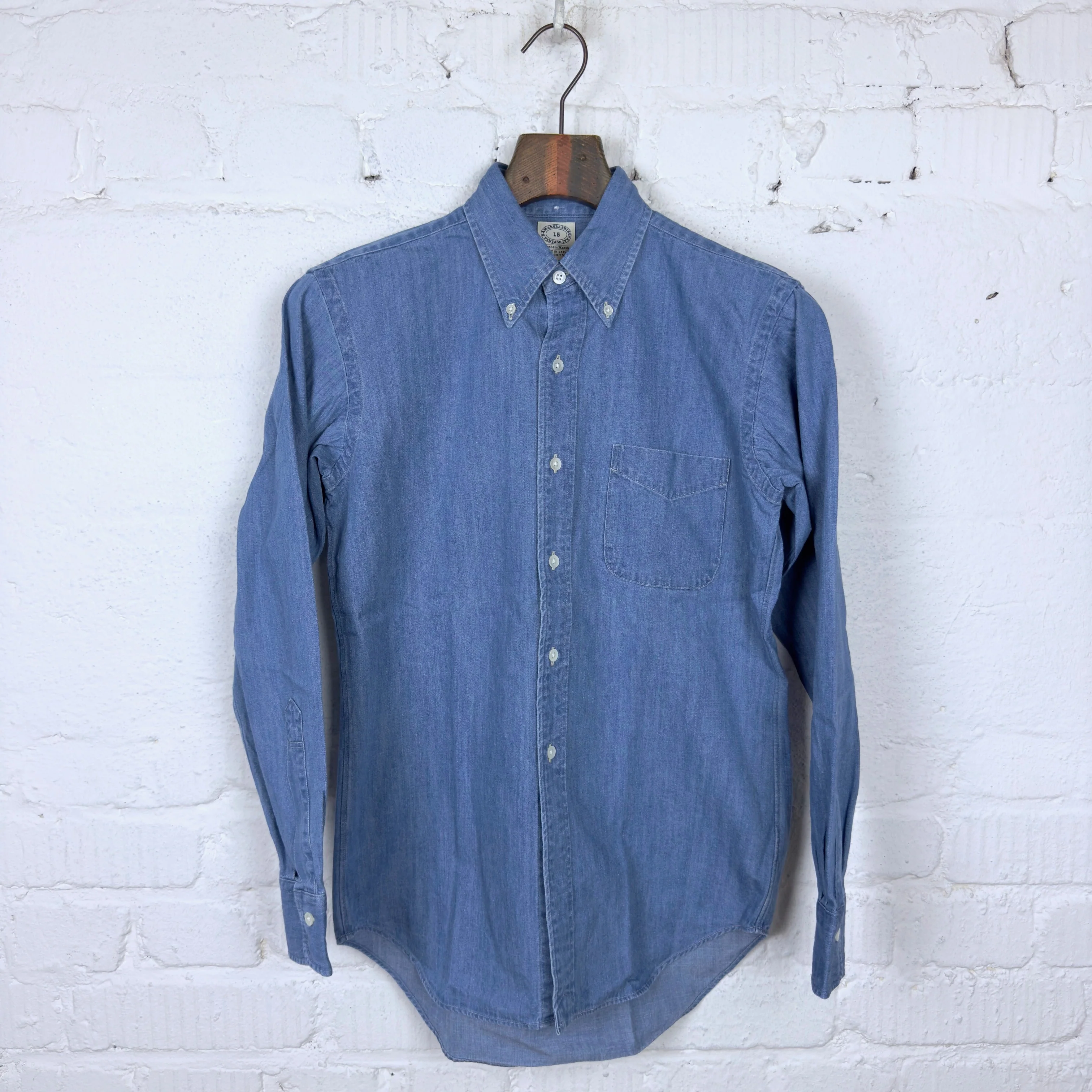 kamakura shirts | vintage ivy japanese denim 7oz - used