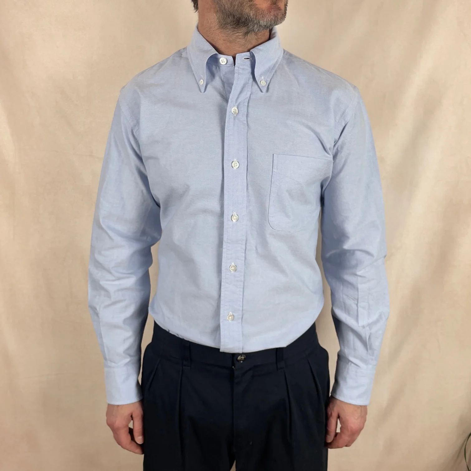 kamakura shirts | vintage ivy oxford button down shirt light blue - Image 2