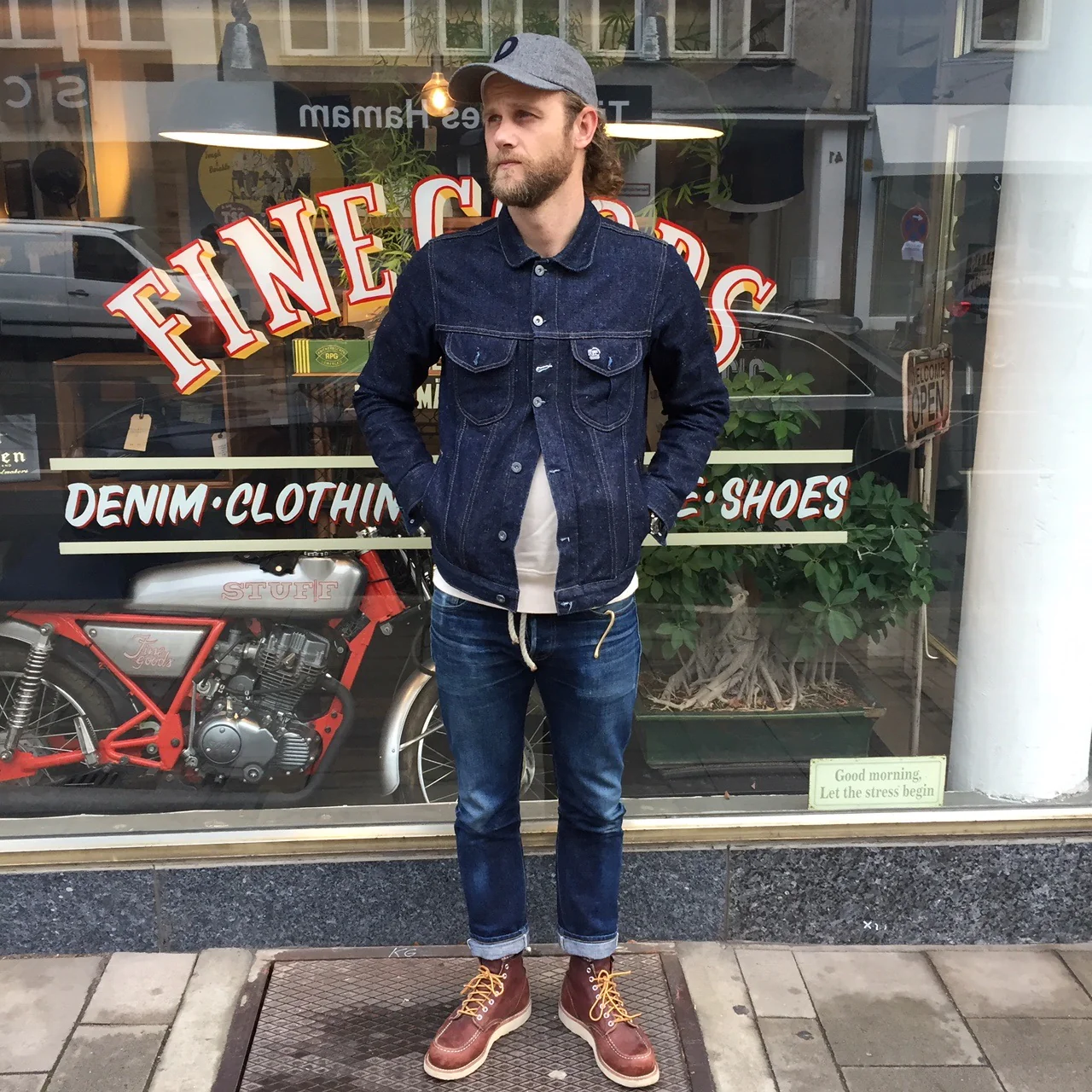 knickerbocker mfg. co. x stuf|f | grey ball cap - Image 3