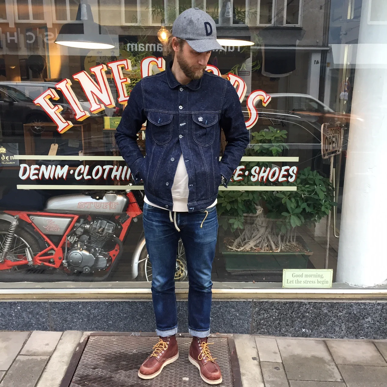 knickerbocker mfg. co. x stuf|f | grey ball cap - Image 4