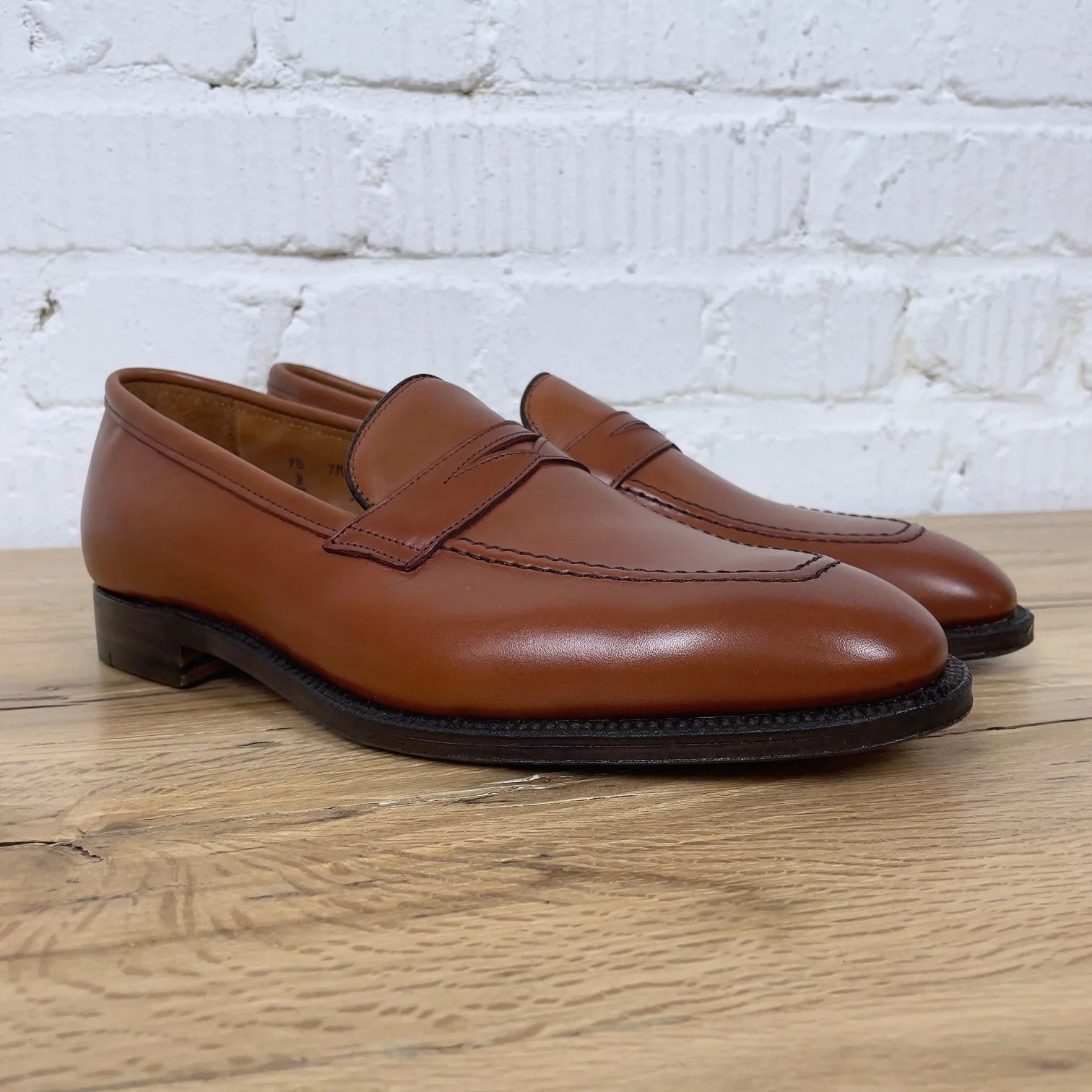 alden | 3556 penny loafer burnished dark tan ecalfskin - Image 2