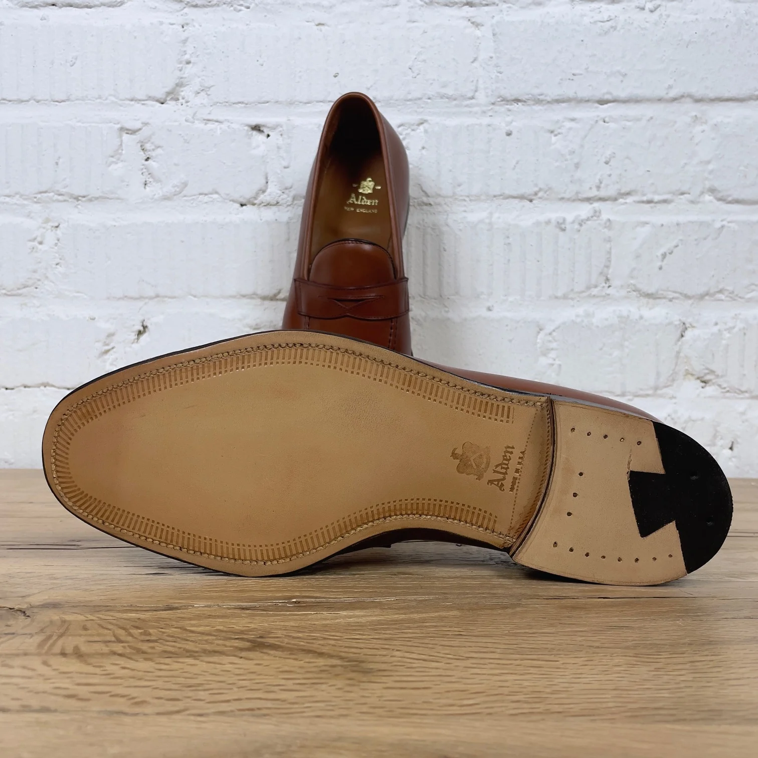 alden | 3556 penny loafer burnished dark tan ecalfskin - Image 4