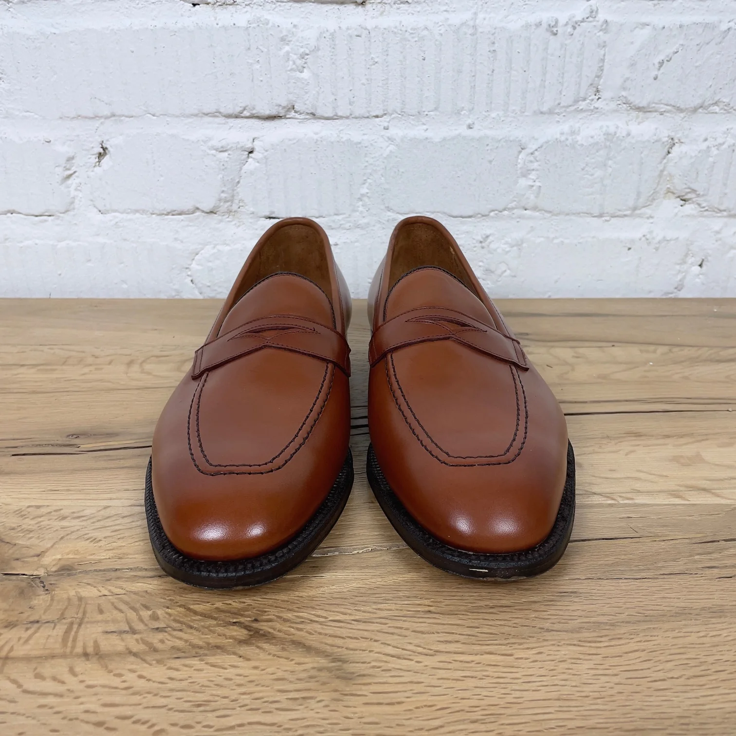 alden | 3556 penny loafer burnished dark tan ecalfskin - Image 5
