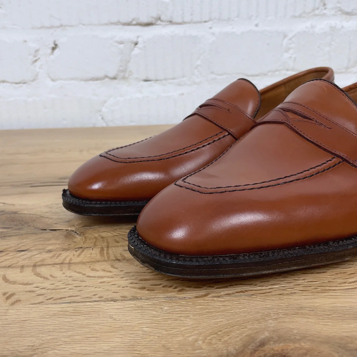 alden | 3556 penny loafer burnished dark tan ecalfskin - Image 6