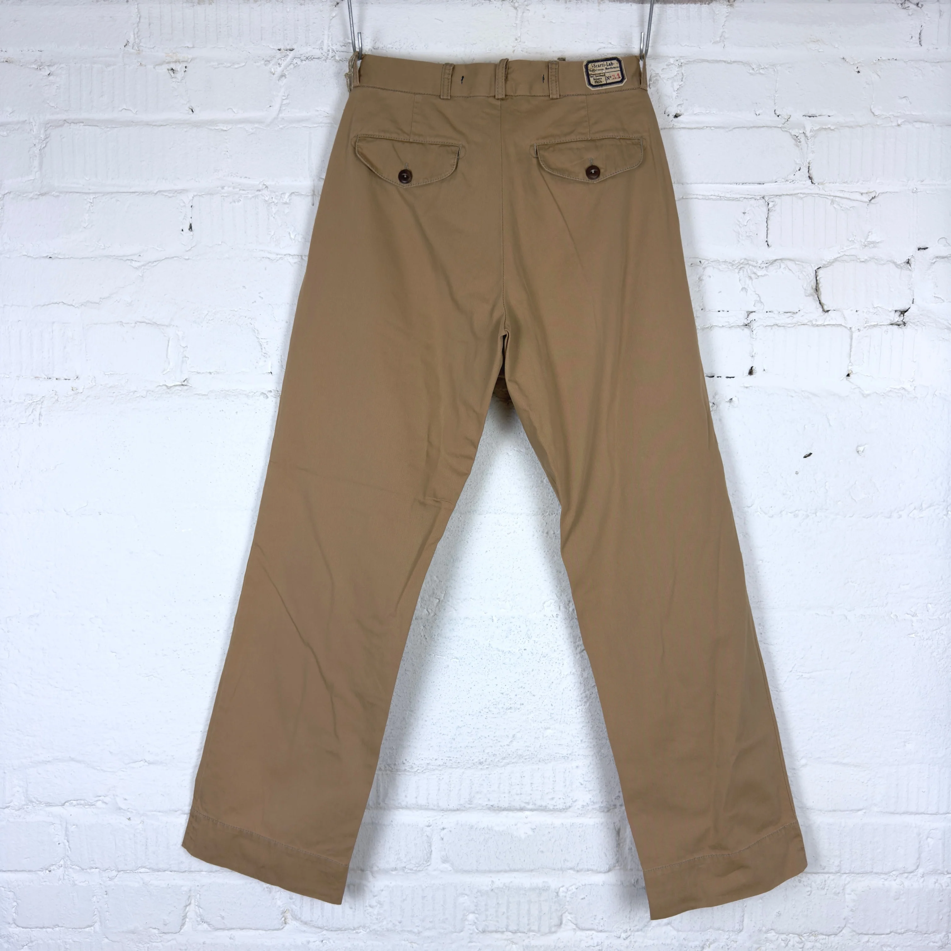 scarti lab | chino 122 sh473 khaki stone washed - Image 4