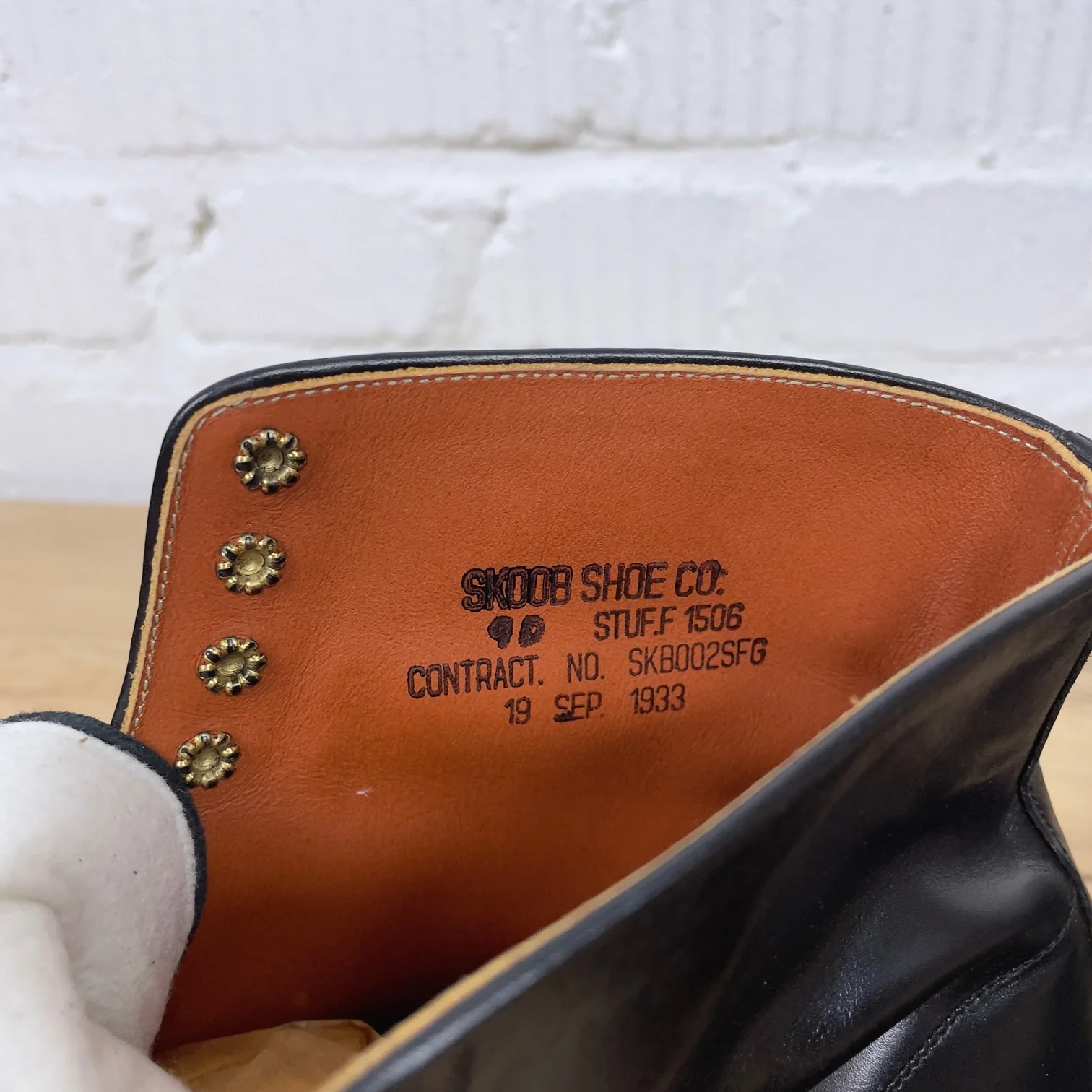 skoob x stuf|f | 1940's service boot black calf - Image 14