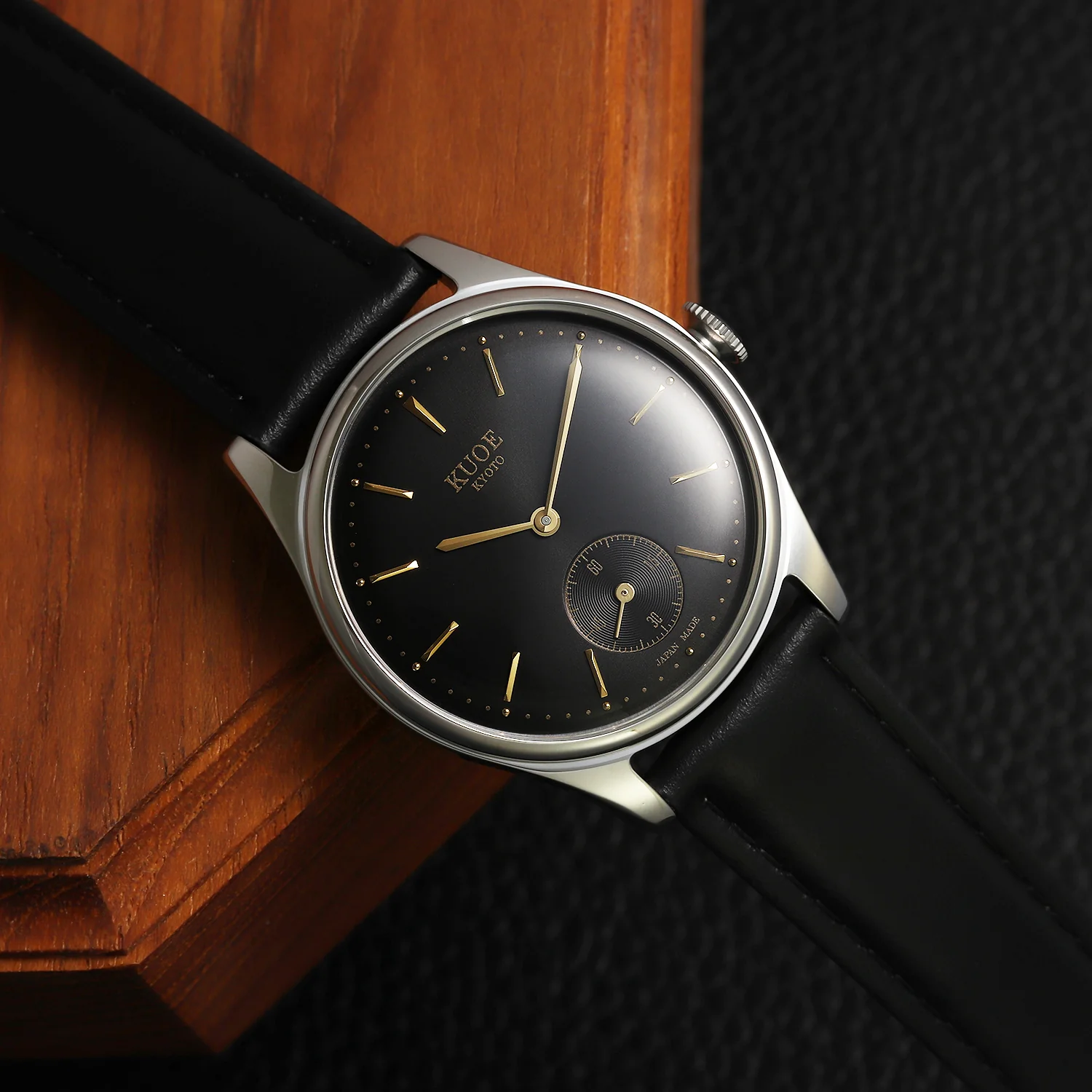 kuoe | old smith 90-001 black x black leather - sapphire glass upgrade - Image 6