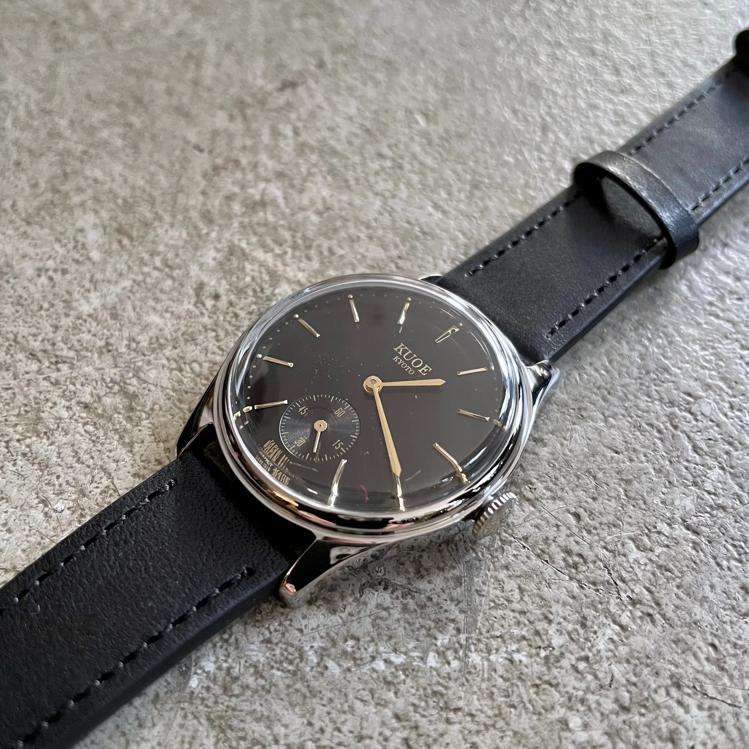 kuoe | old smith 90-001 black x black leather - sapphire glass upgrade - Image 8