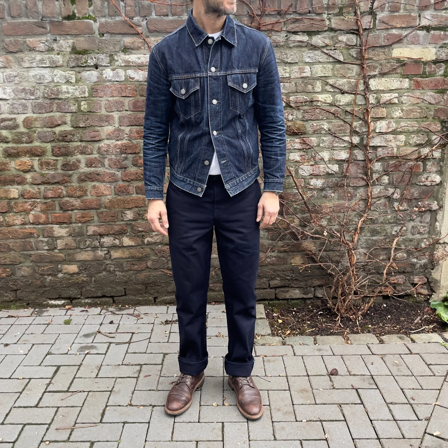 left field nyc | 12oz nihon menpu japanese deep indigo selvedge duck chinos - Image 2