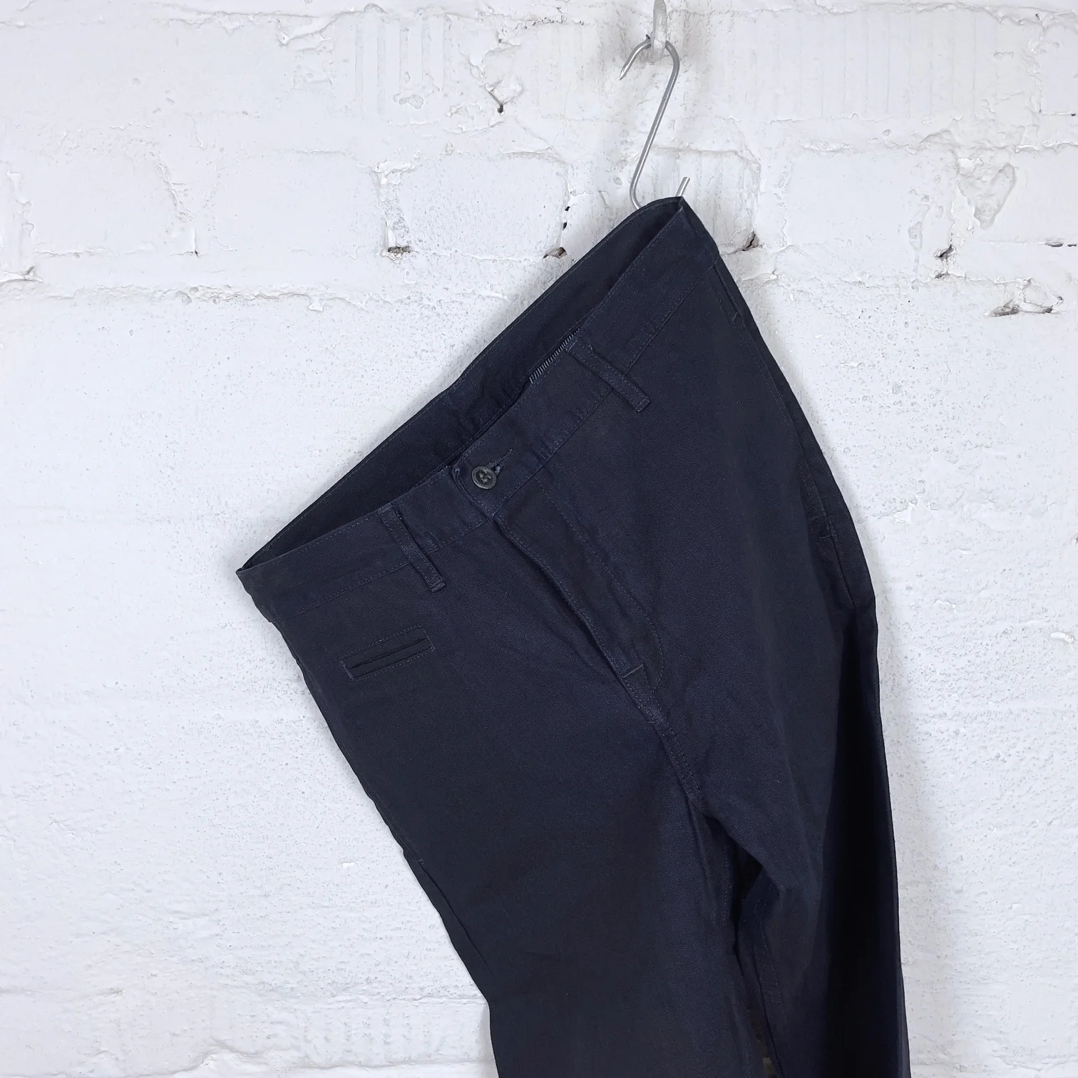 left field nyc | 12oz nihon menpu japanese deep indigo selvedge duck chinos - Image 8