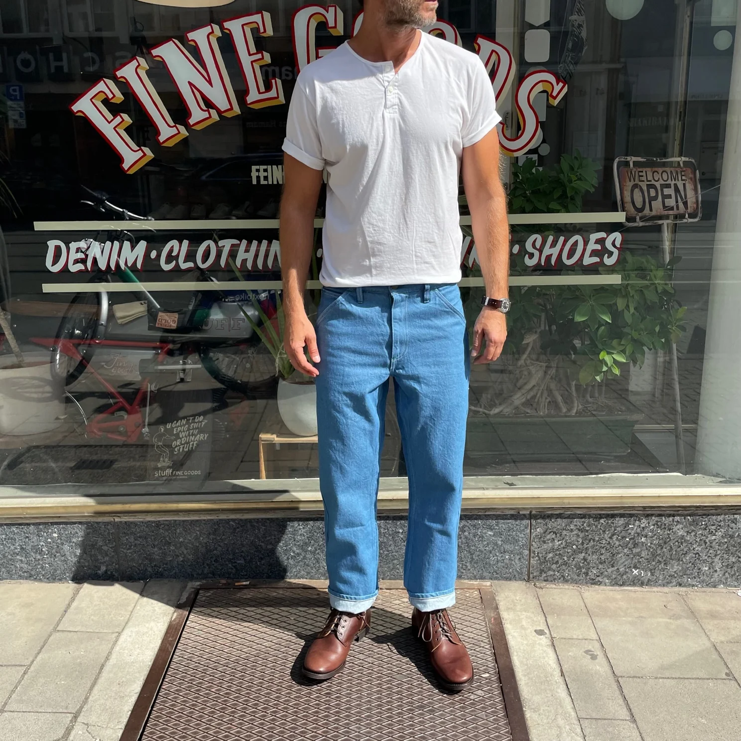 left field nyc | 70’s rodeo blue mt vernon work uniform denim - Image 2
