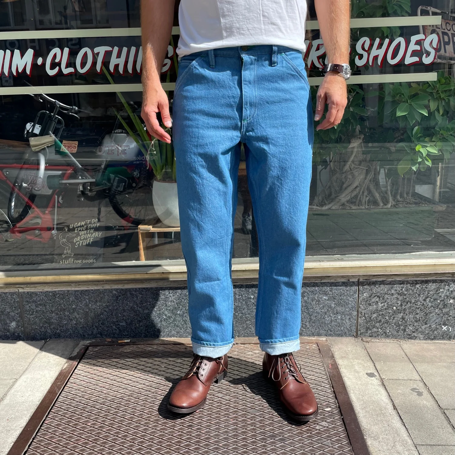 left field nyc | 70’s rodeo blue mt vernon work uniform denim - Image 3