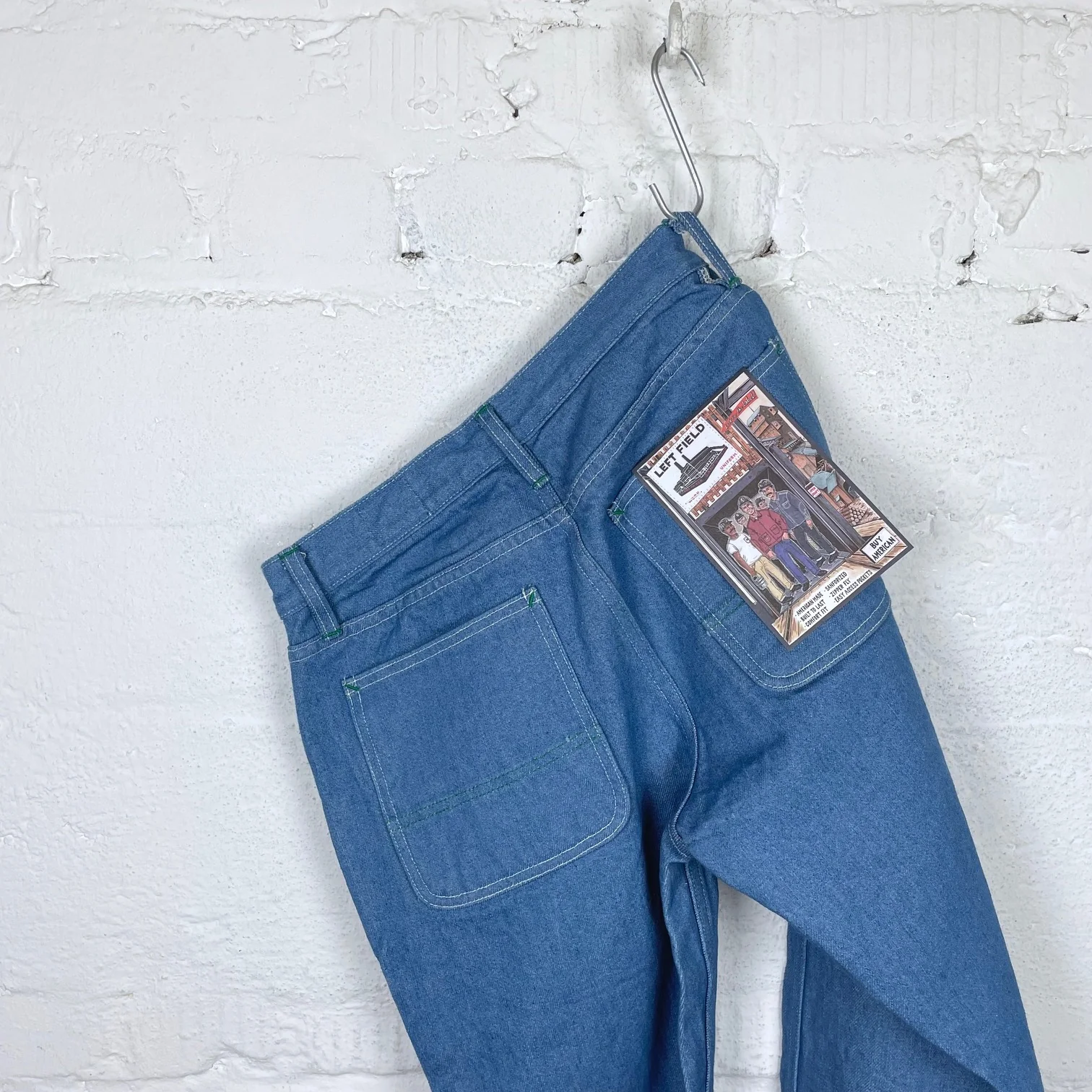 left field nyc | 70’s rodeo blue mt vernon work uniform denim - Image 4