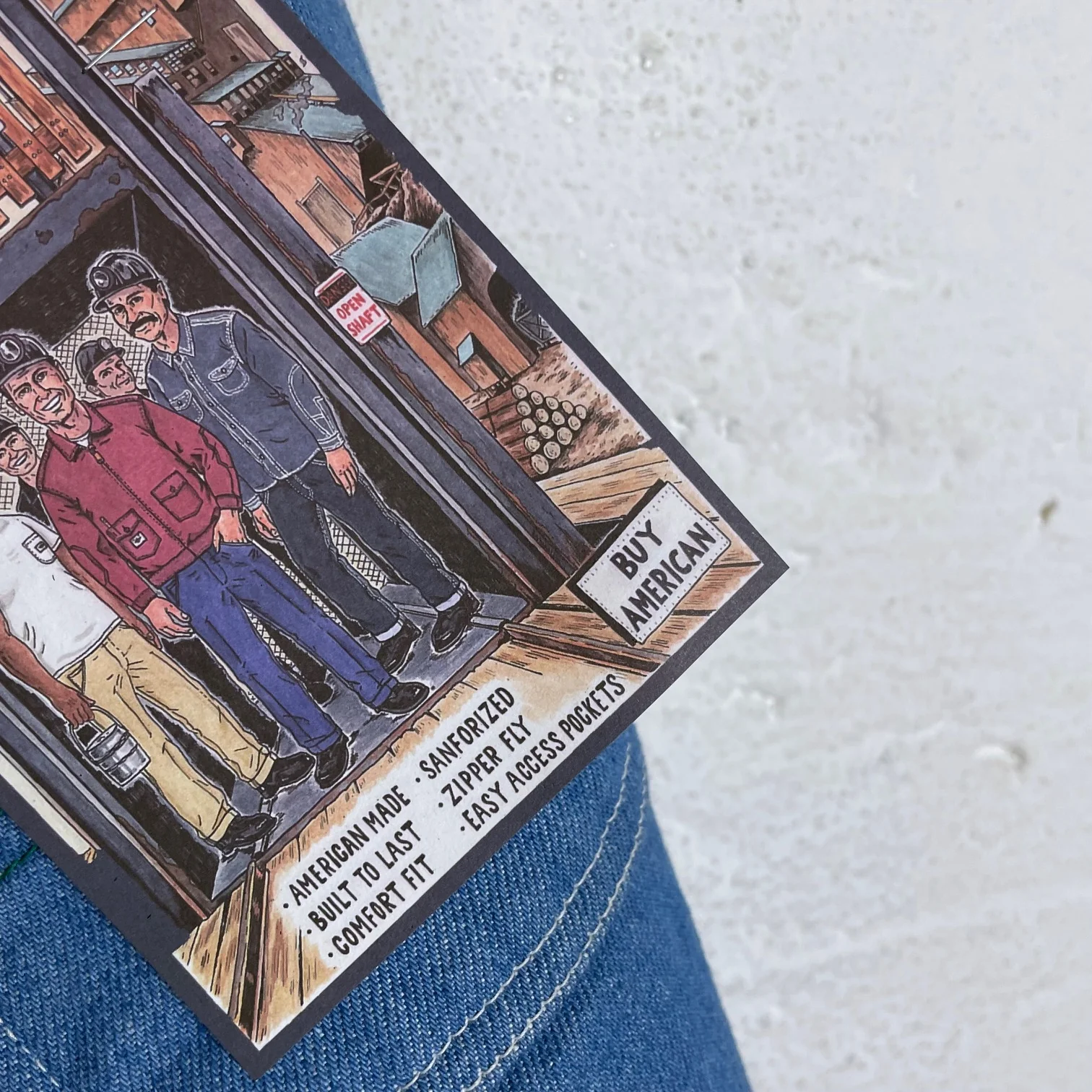 left field nyc | 70’s rodeo blue mt vernon work uniform denim - Image 5