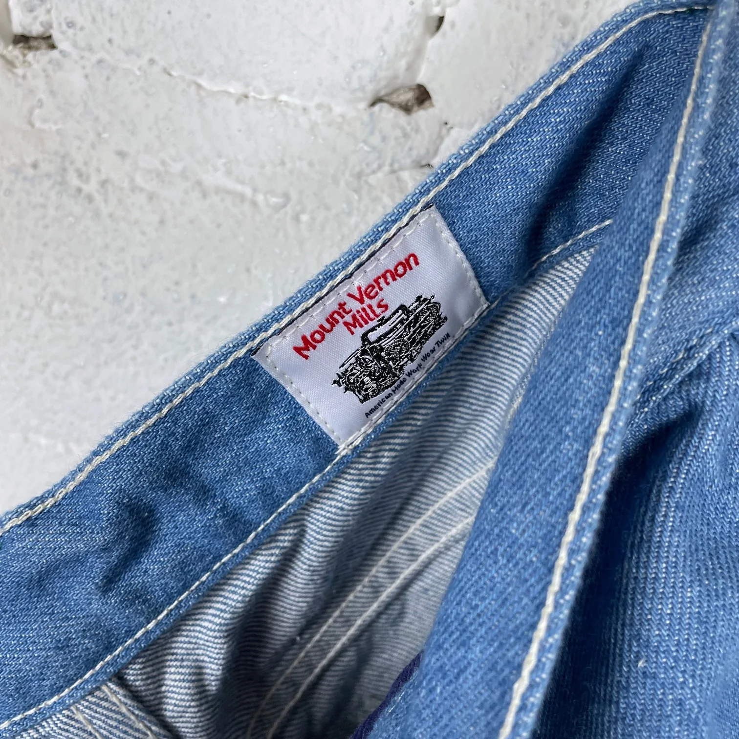 left field nyc | 70’s rodeo blue mt vernon work uniform denim - Image 6