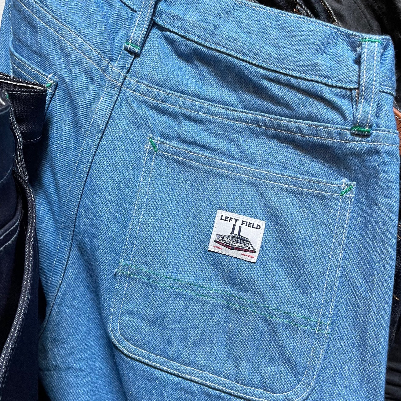 left field nyc | 70’s rodeo blue mt vernon work uniform denim - Image 9