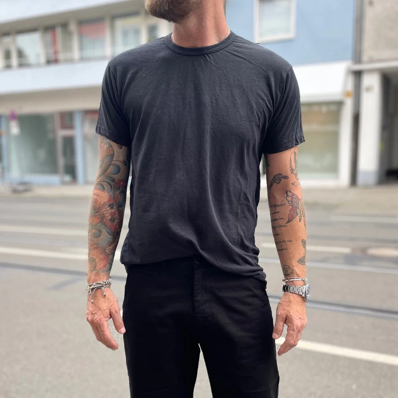 left field nyc | hemp cotton tee black - Image 3