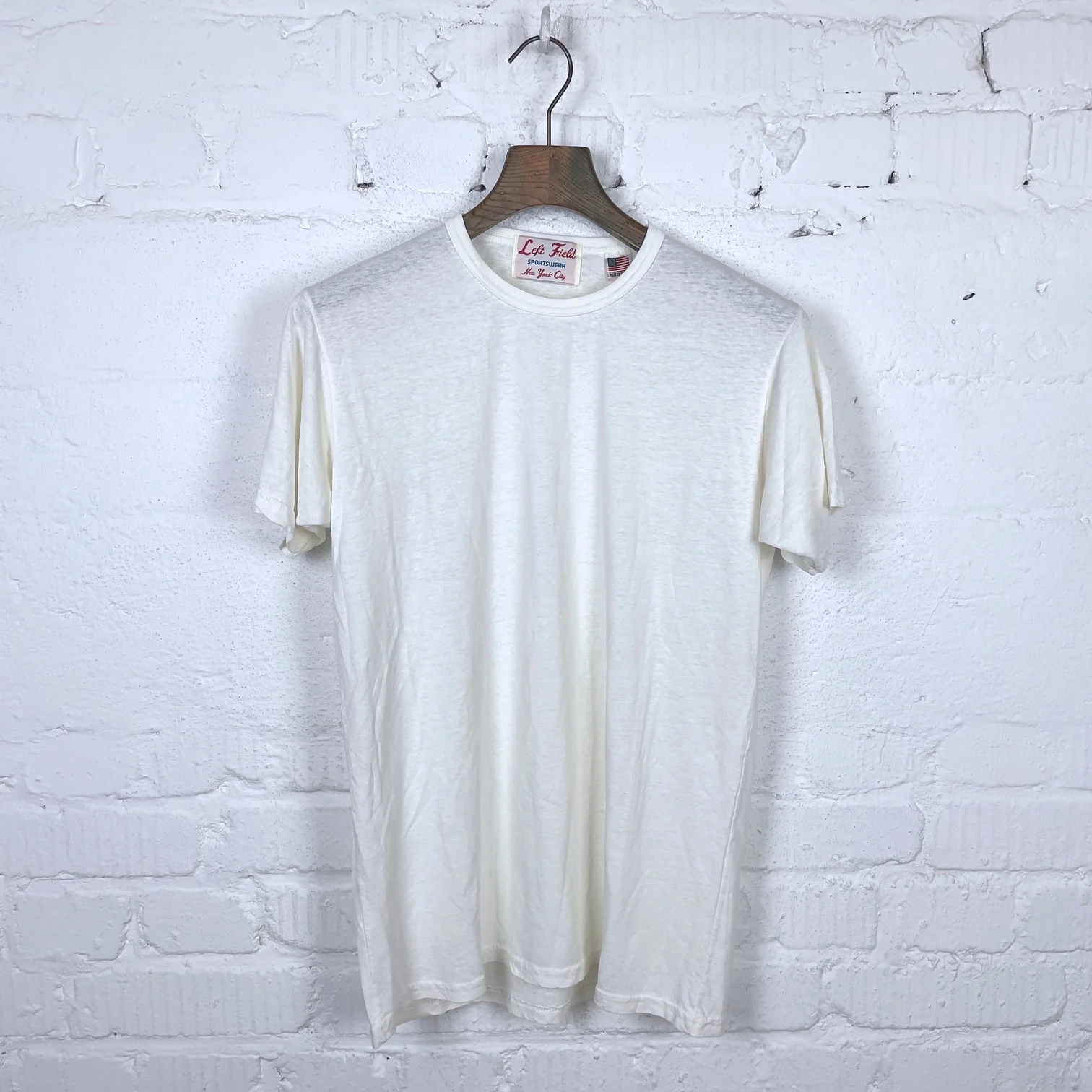 left field nyc | hemp cotton tee white