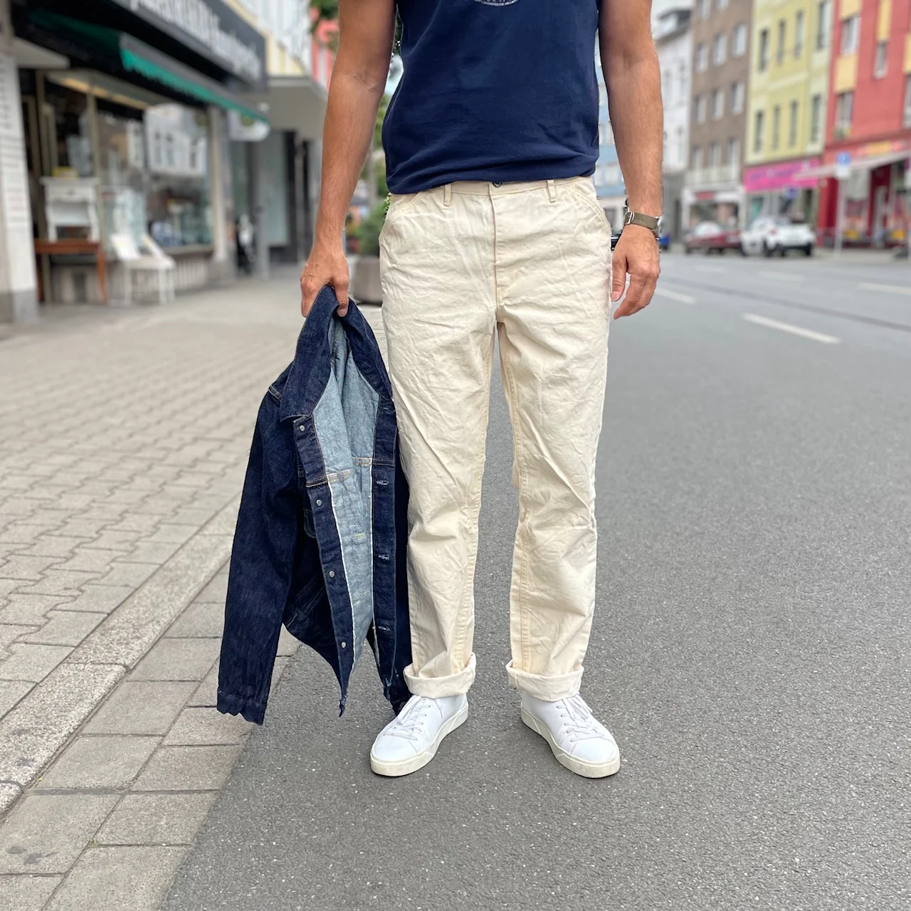 left field nyc | natural duck 13oz work uniform chino - Image 2
