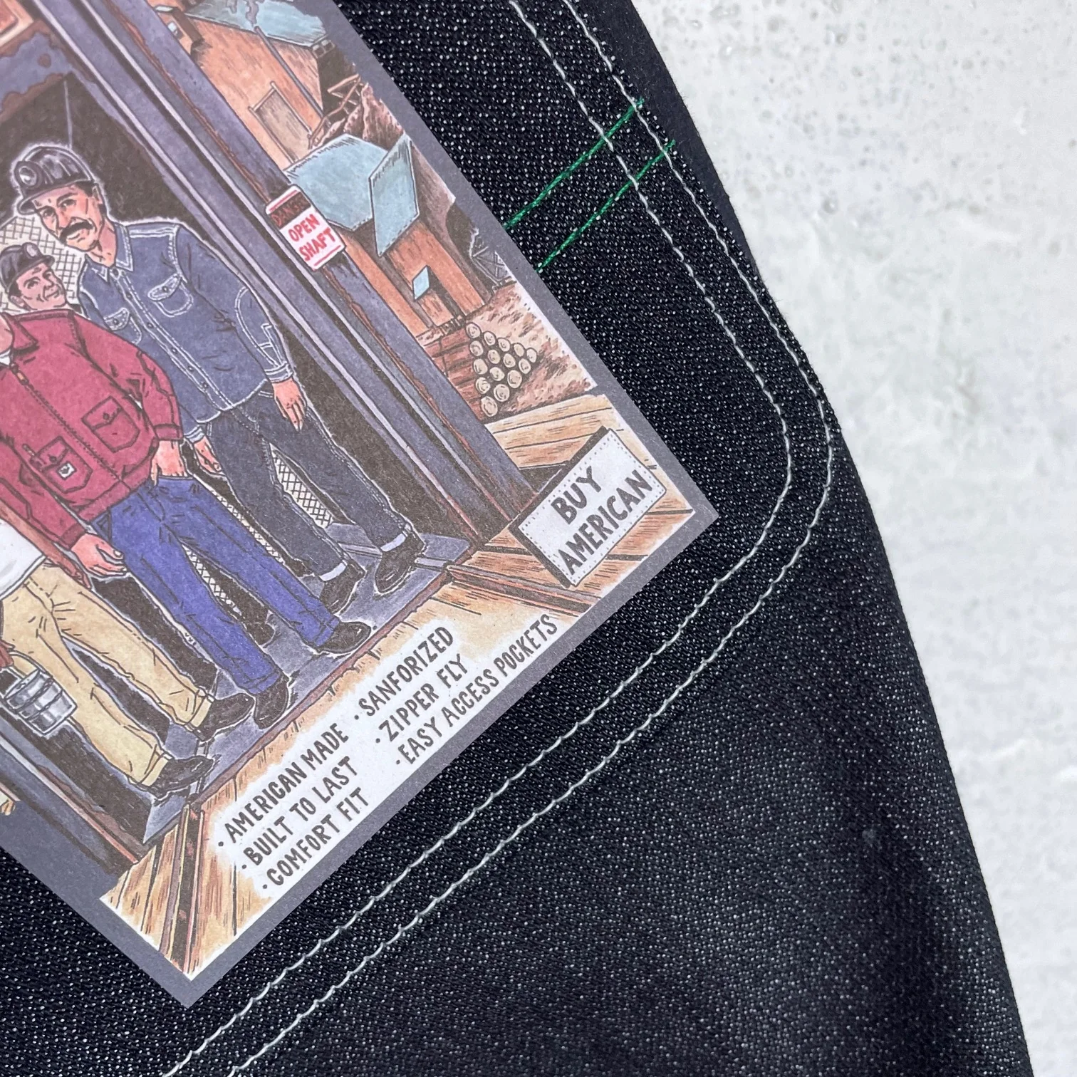 left field nyc | work uniform jean 13oz cone white oak broken twill - Image 10