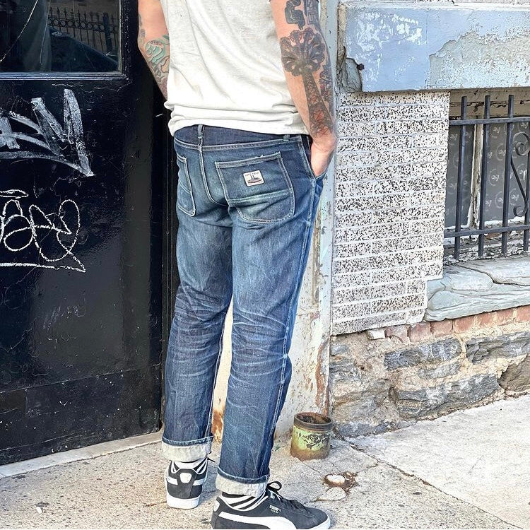 left field nyc | work uniform jean 13oz cone white oak broken twill - Image 4