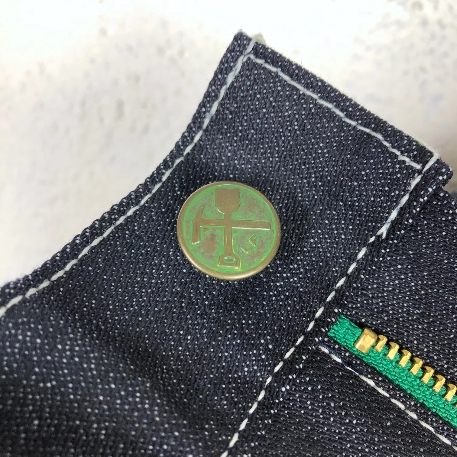 left field nyc | work uniform jean 13oz cone white oak broken twill - Image 7