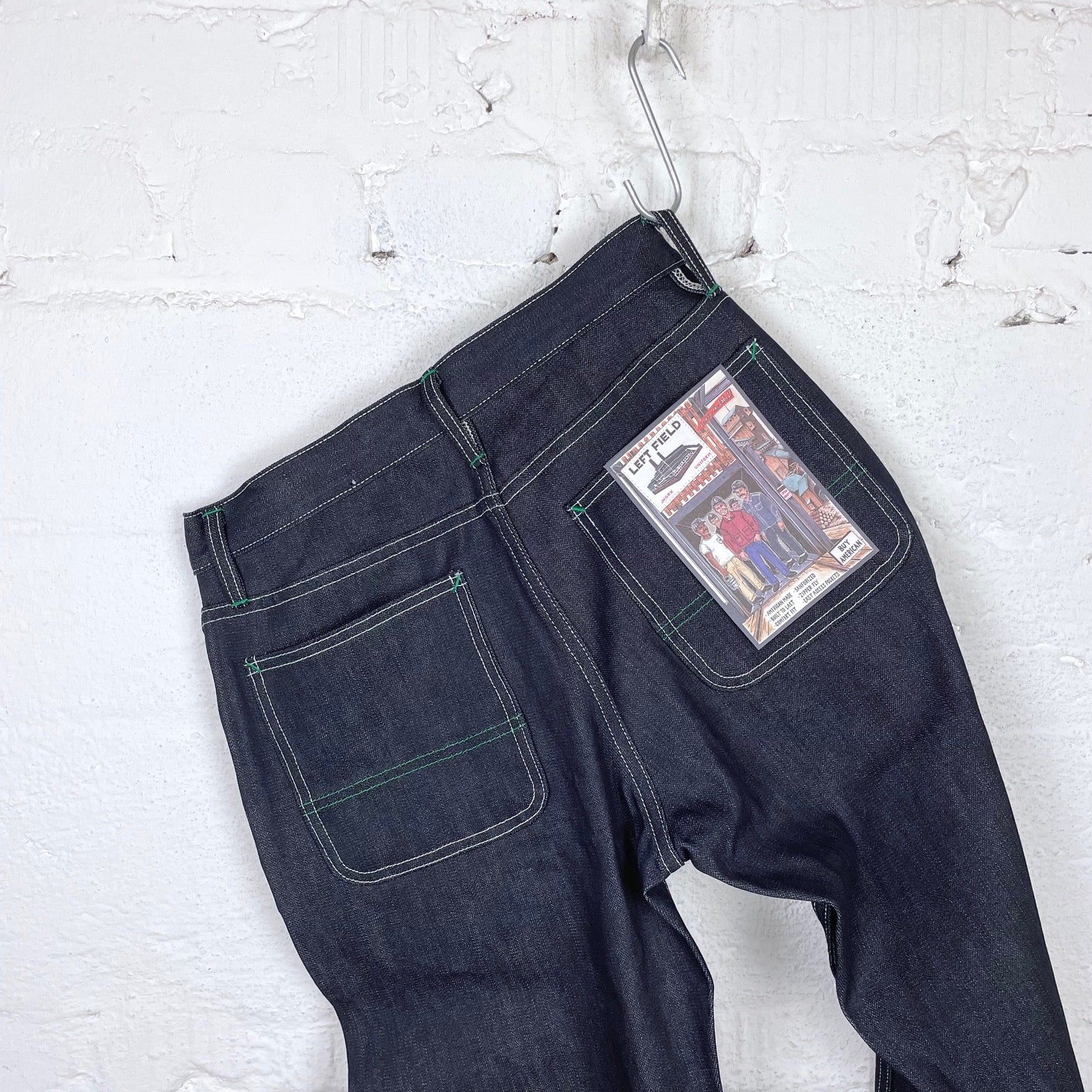 left field nyc | work uniform jean 13oz cone white oak broken twill - Image 9