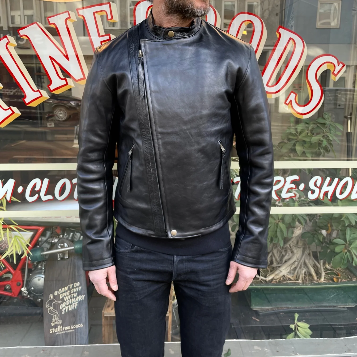 les motocyclettistes | lapize horsehide leather jacket - Image 6