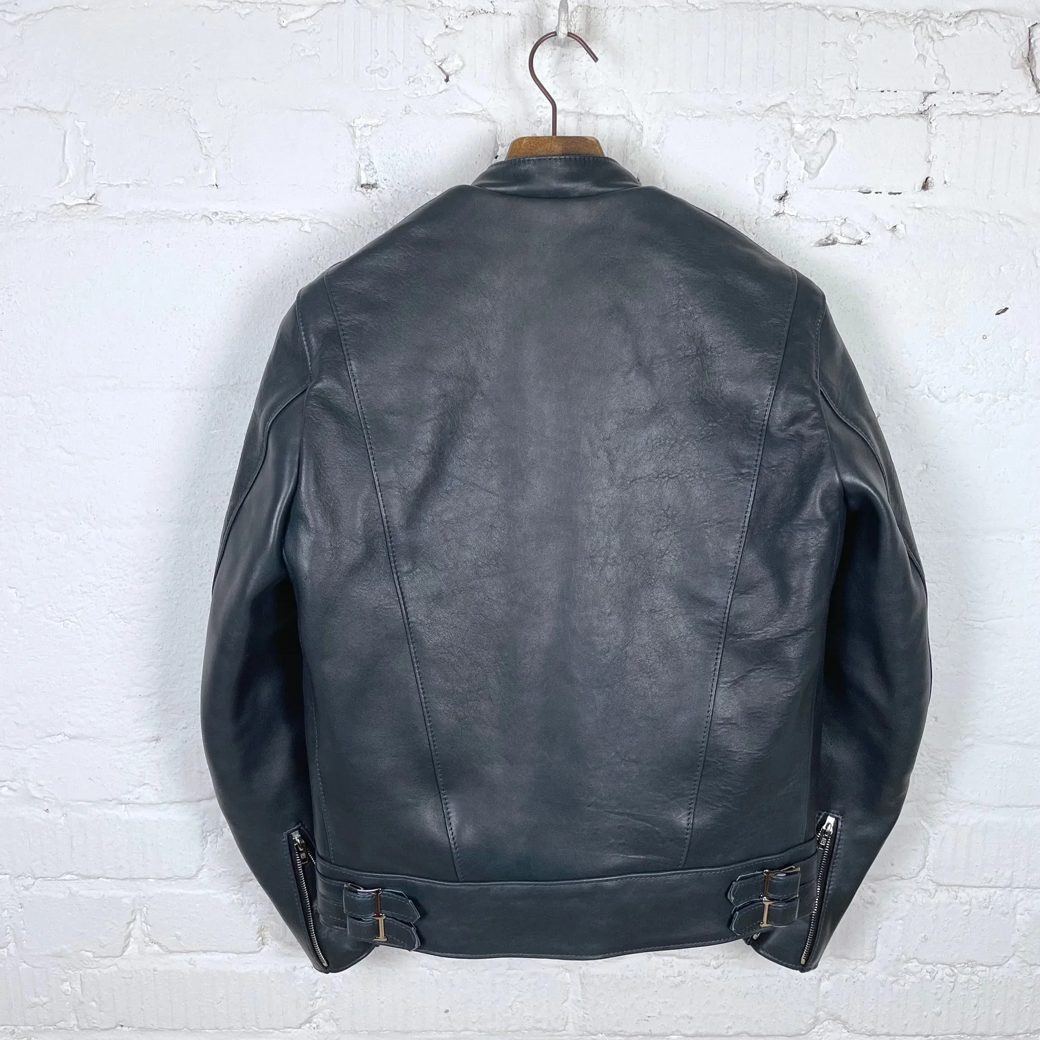 lewis leathers | super sportsman no.68 navy sheepskin - Image 4