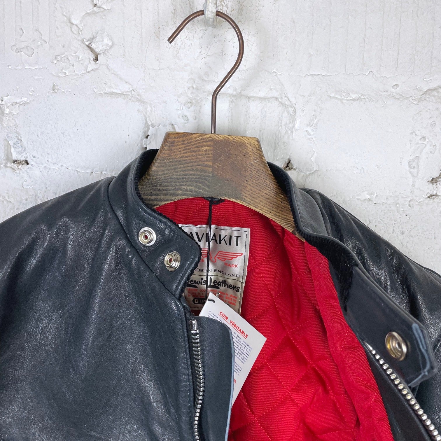 lewis leathers | super sportsman no.68 navy sheepskin - Image 6