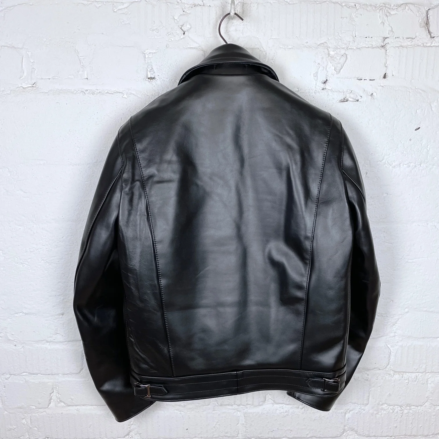lewis leathers x stuf|f | 441 black horsehide "cyclone" jacket (long type) - Image 7