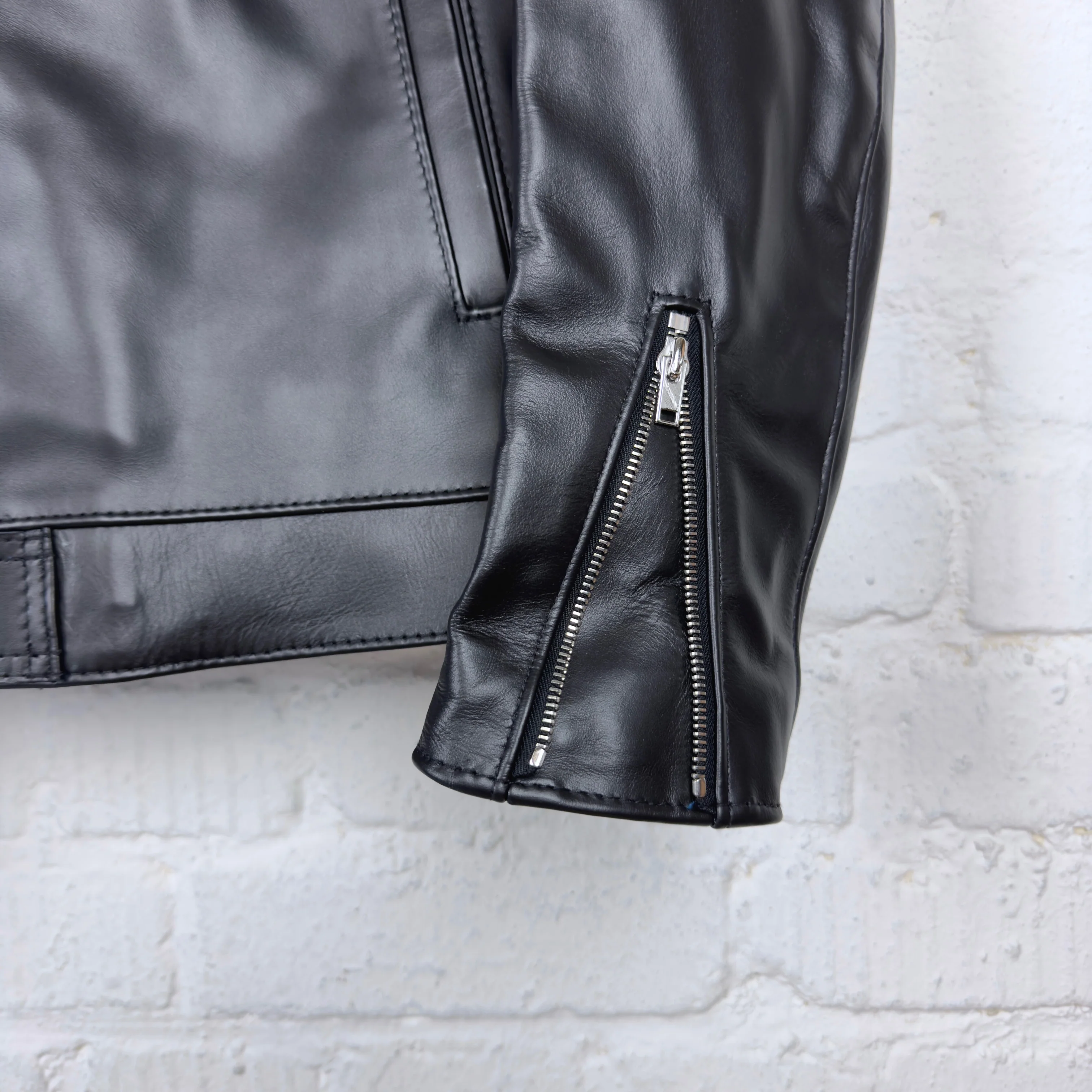 lewis leathers x stuf|f | 551uk black horse "dominator" jacket (long type) - Image 5
