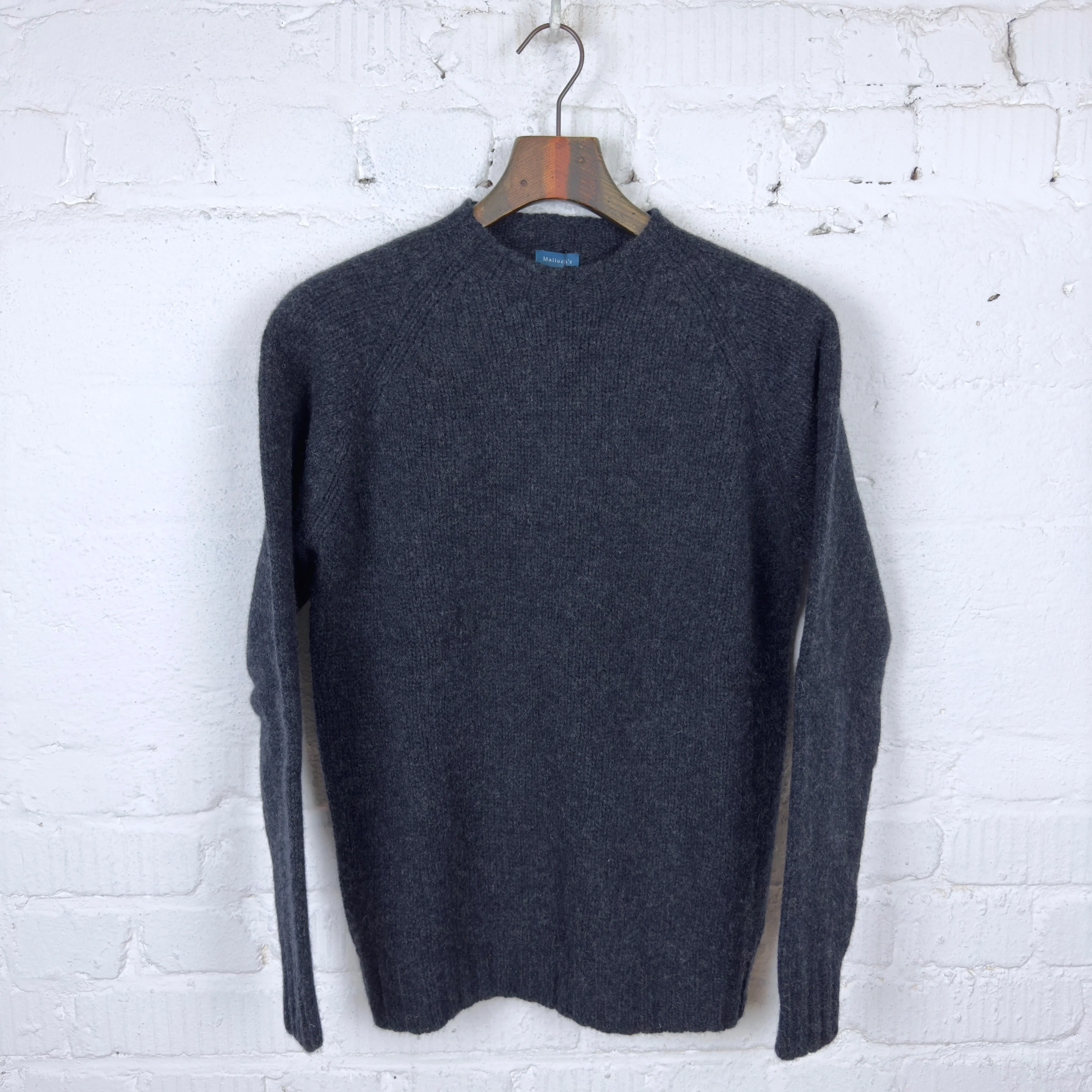 malloch's | charcoal kenmore chunky shetland jumper