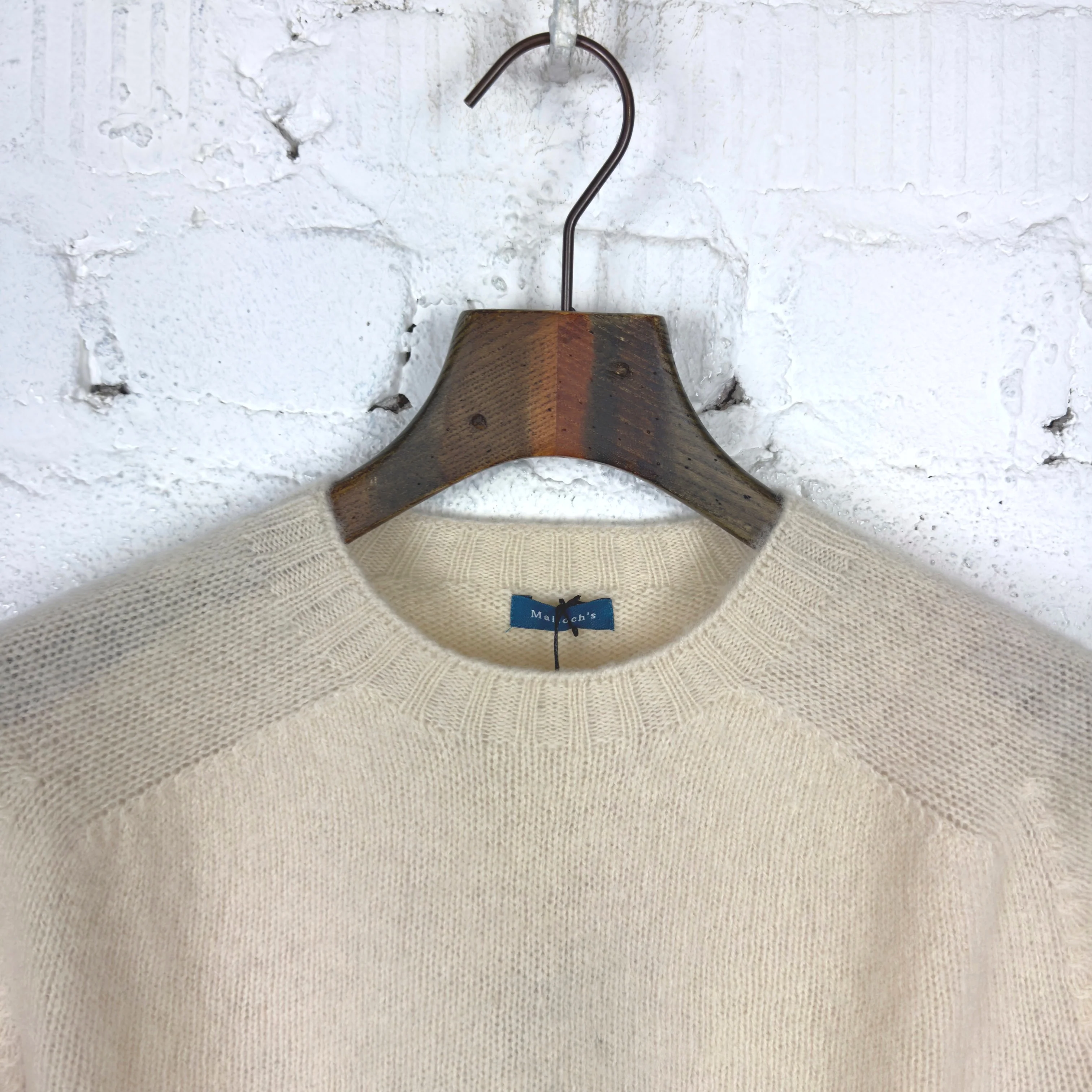 malloch's | cream kelso brushed shetland jumper - Image 4