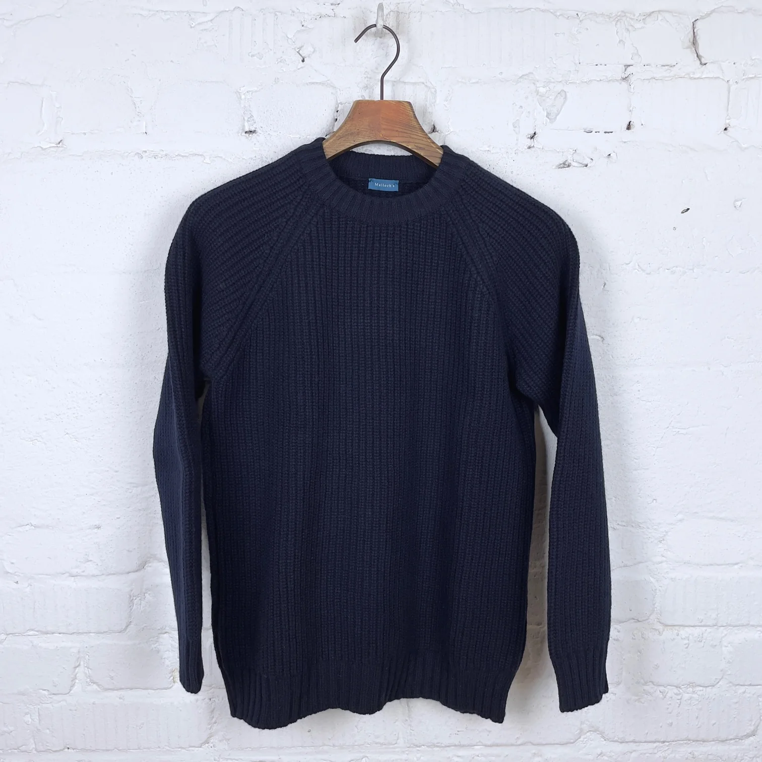 malloch's | navy kielder fisherman's jumper