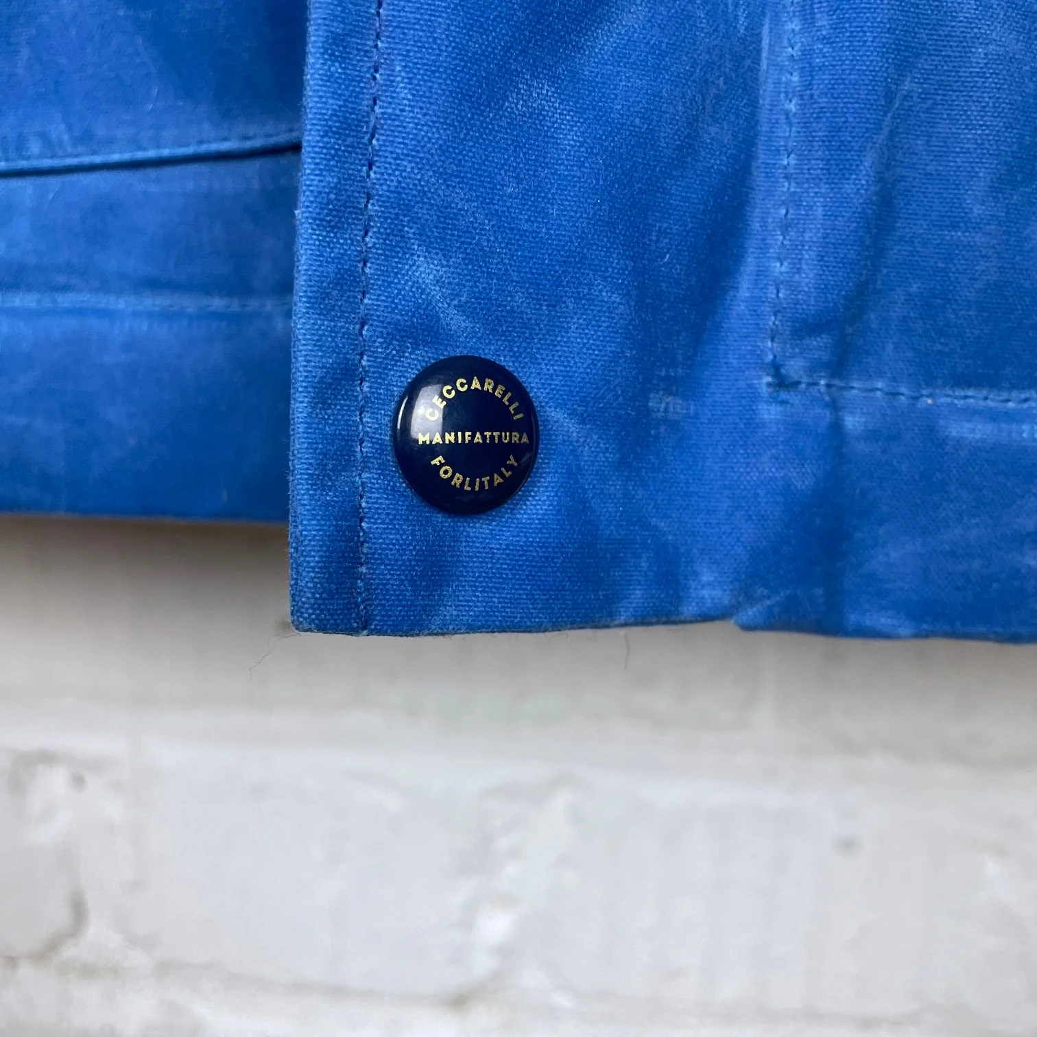 manifattura ceccarelli | 7031-wx fisherman parka mid blue - Image 6
