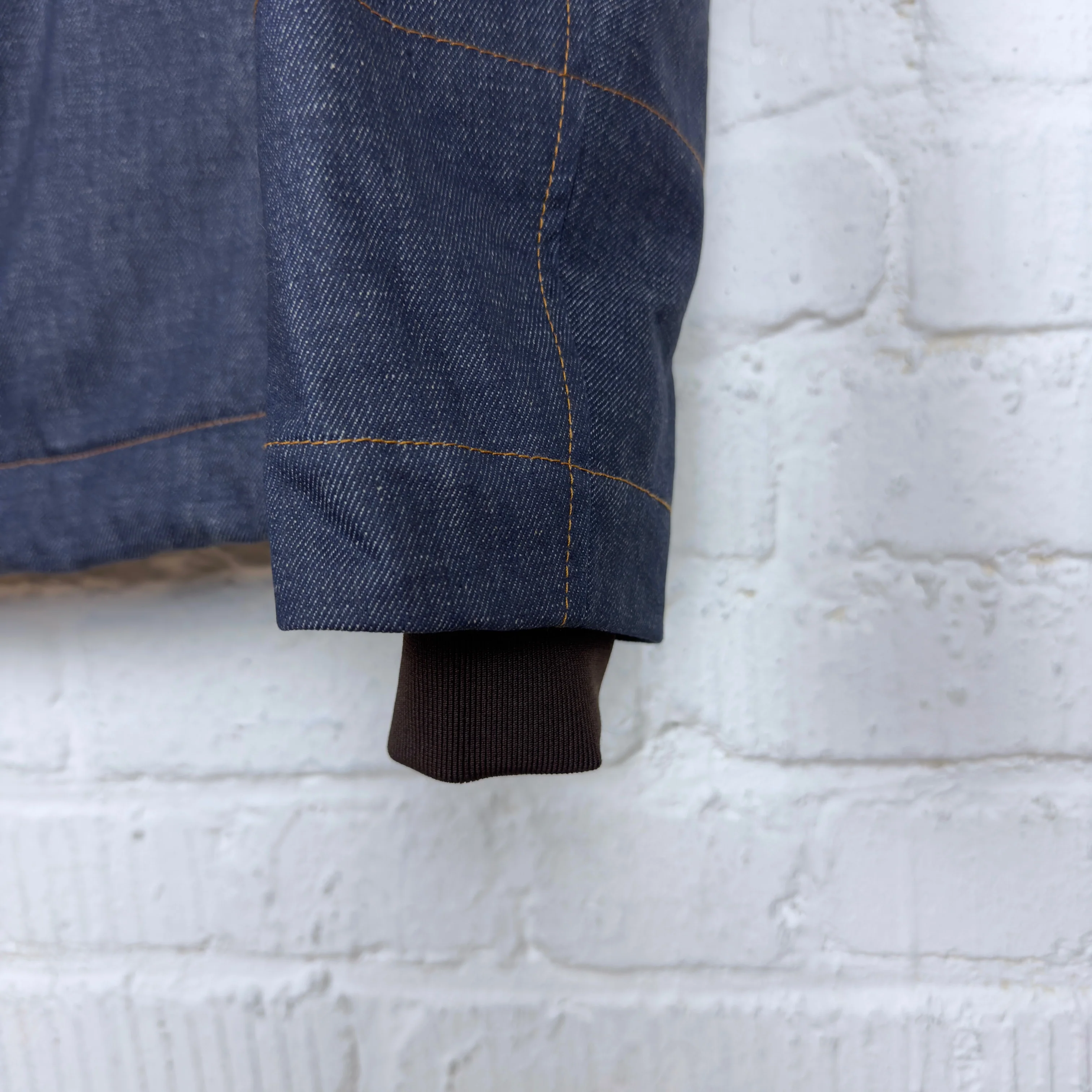manifattura ceccarelli | 7061b-cd denim deck jacket candiani - Image 6