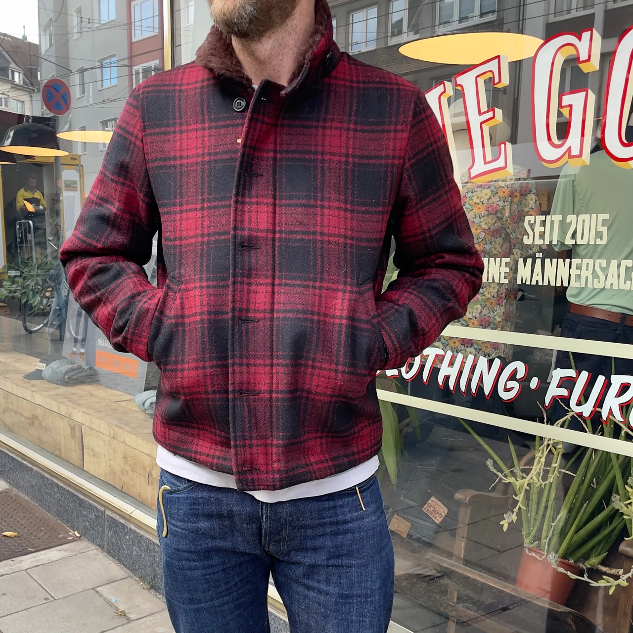 manifattura ceccarelli | 7163-wd deck jacket red-black - Image 3